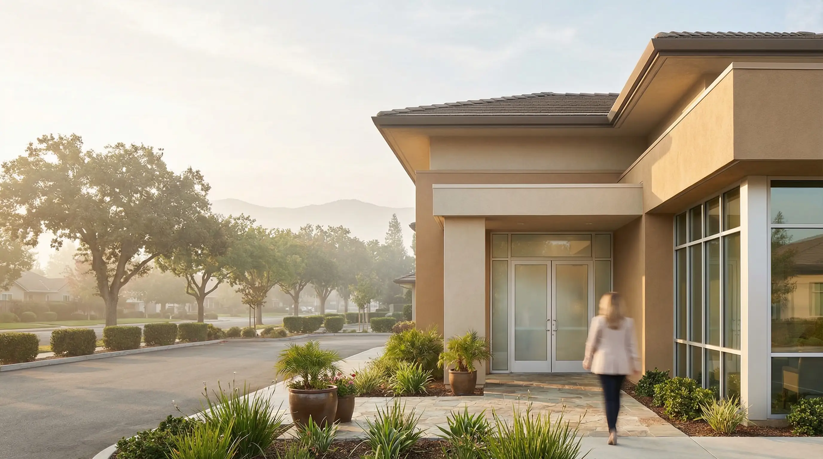 Professional dental consultation room at a Modesto, CA family dental practice with modern equipment and patient chair