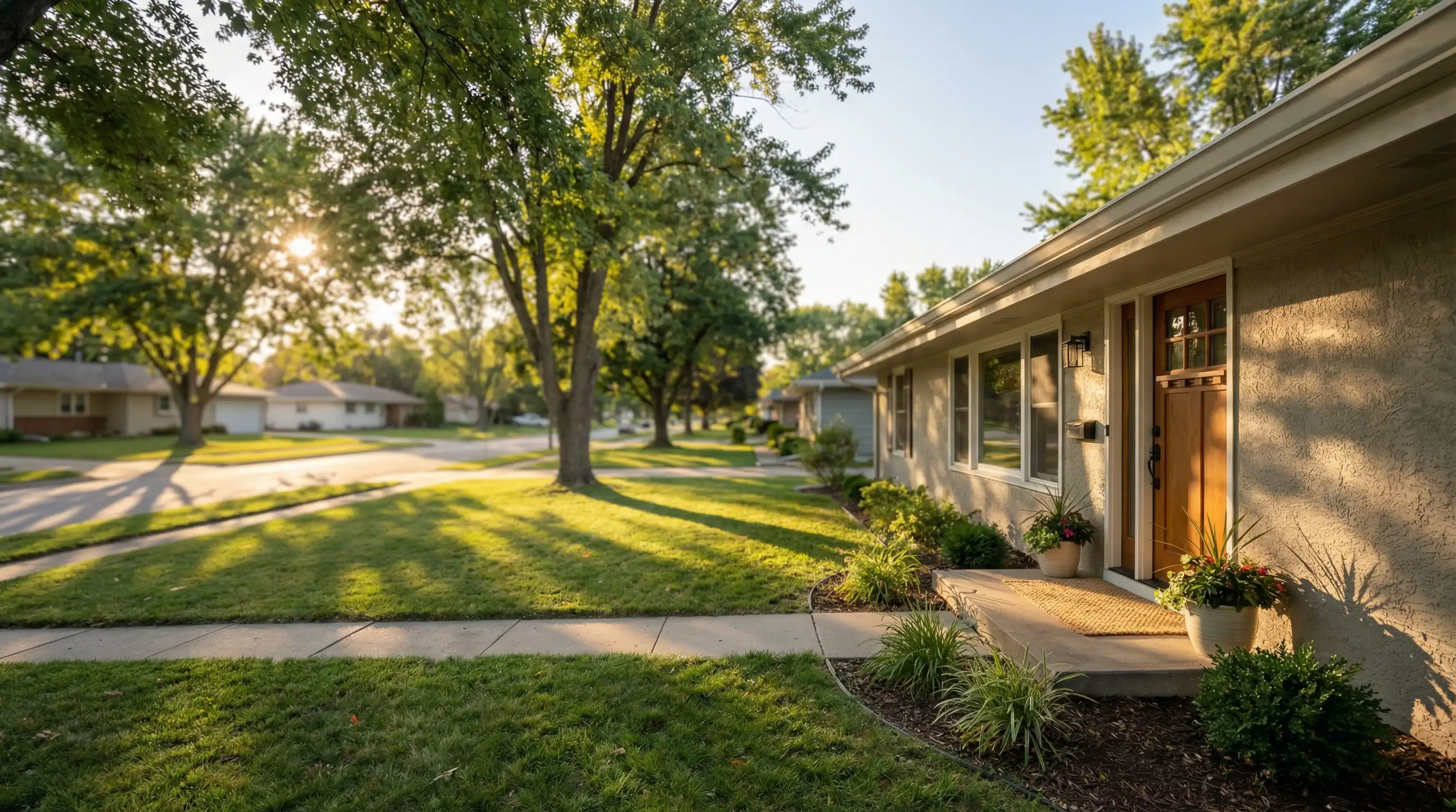 Professional in-home caregiver sitting with an elderly woman at a kitchen table in a Des Moines, IA home, warm domestic setting