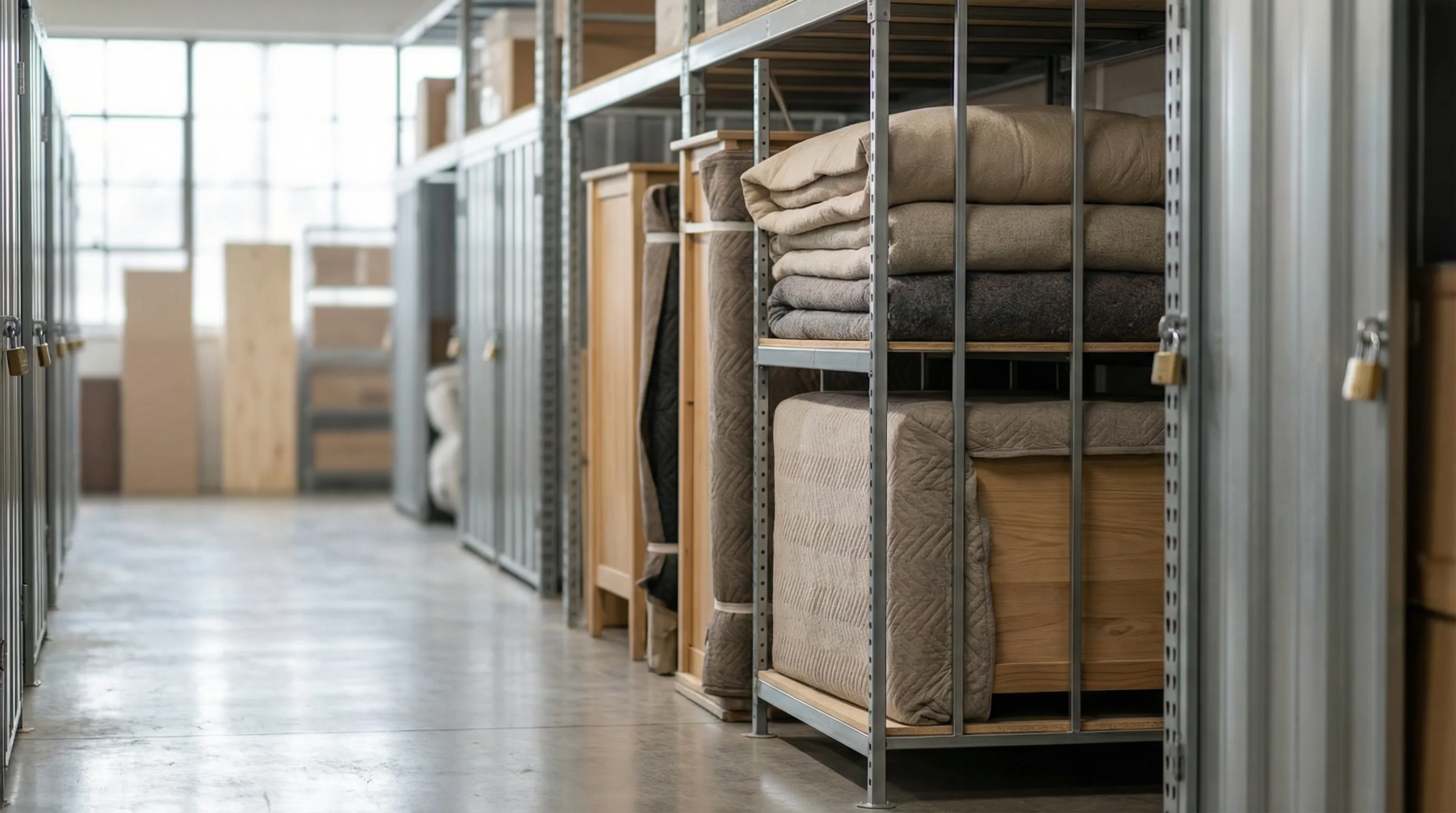 Moving truck parked on a tree-lined Rochester residential street in late August with uniformed movers loading boxes, Monroe County, NY