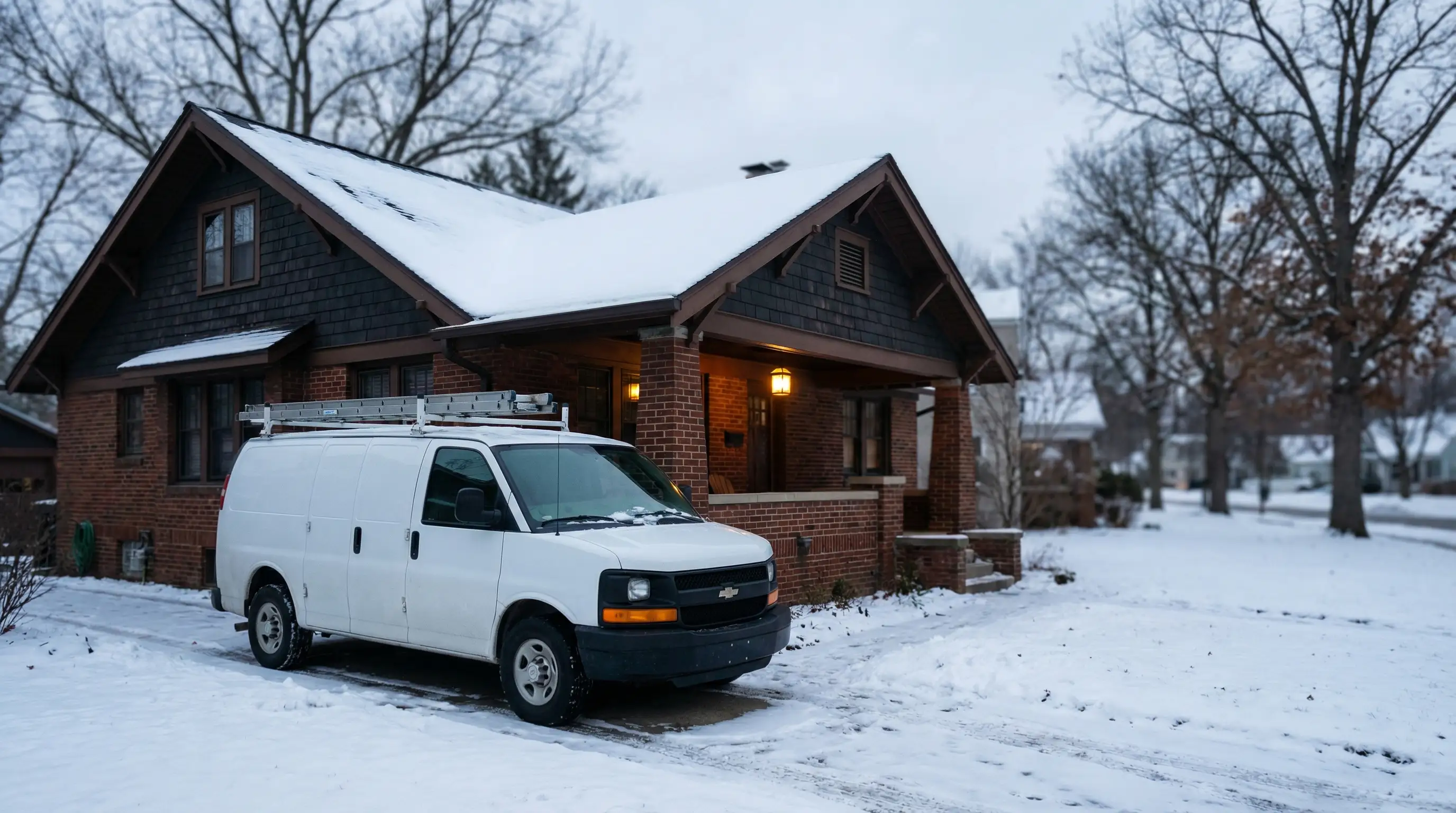 Licensed plumber replacing water heater in Grand Rapids, MI home — professional service, clean utility room