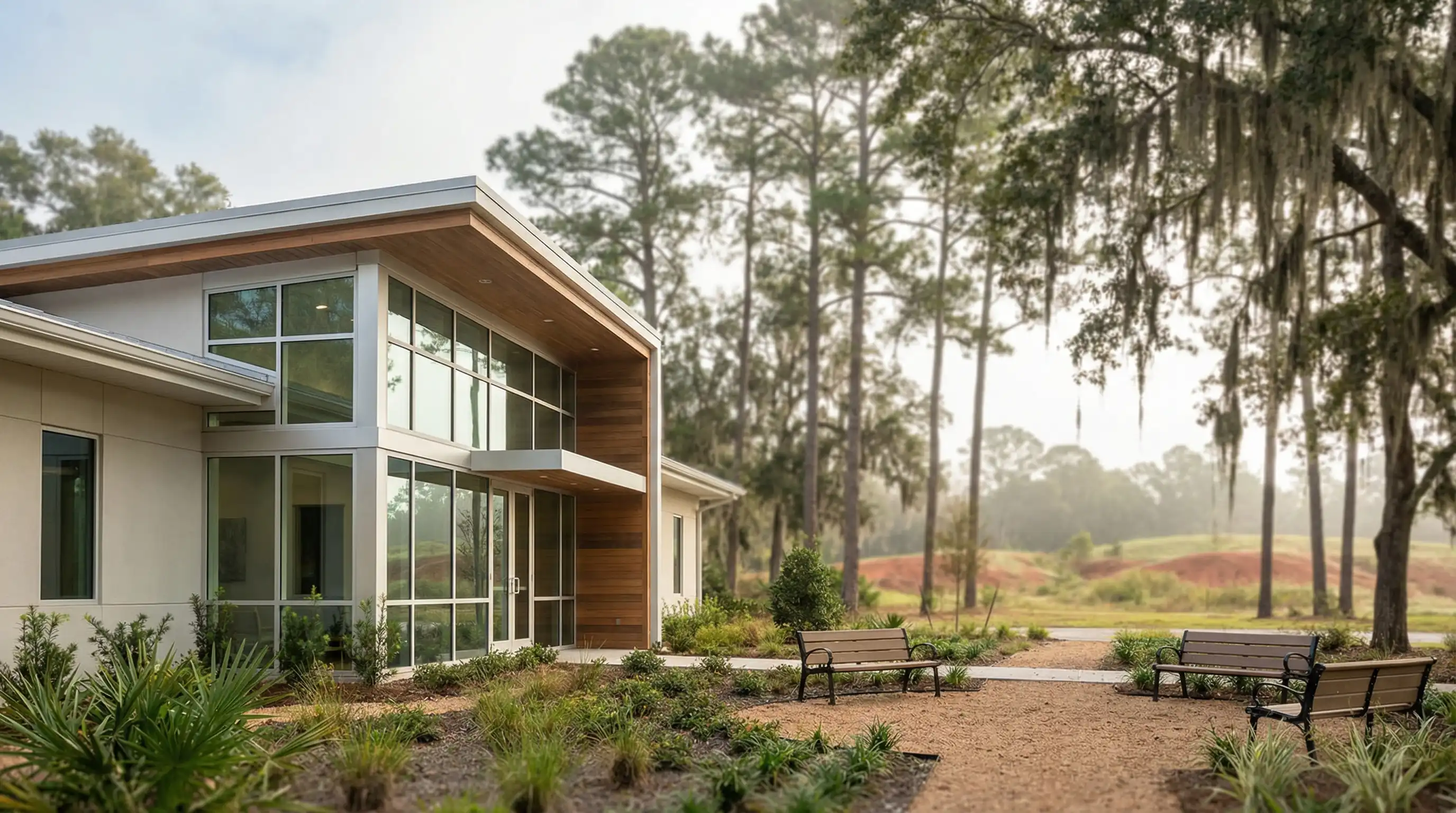 Professional dental operatory in a Tallahassee dental practice with modern equipment and warm natural lighting