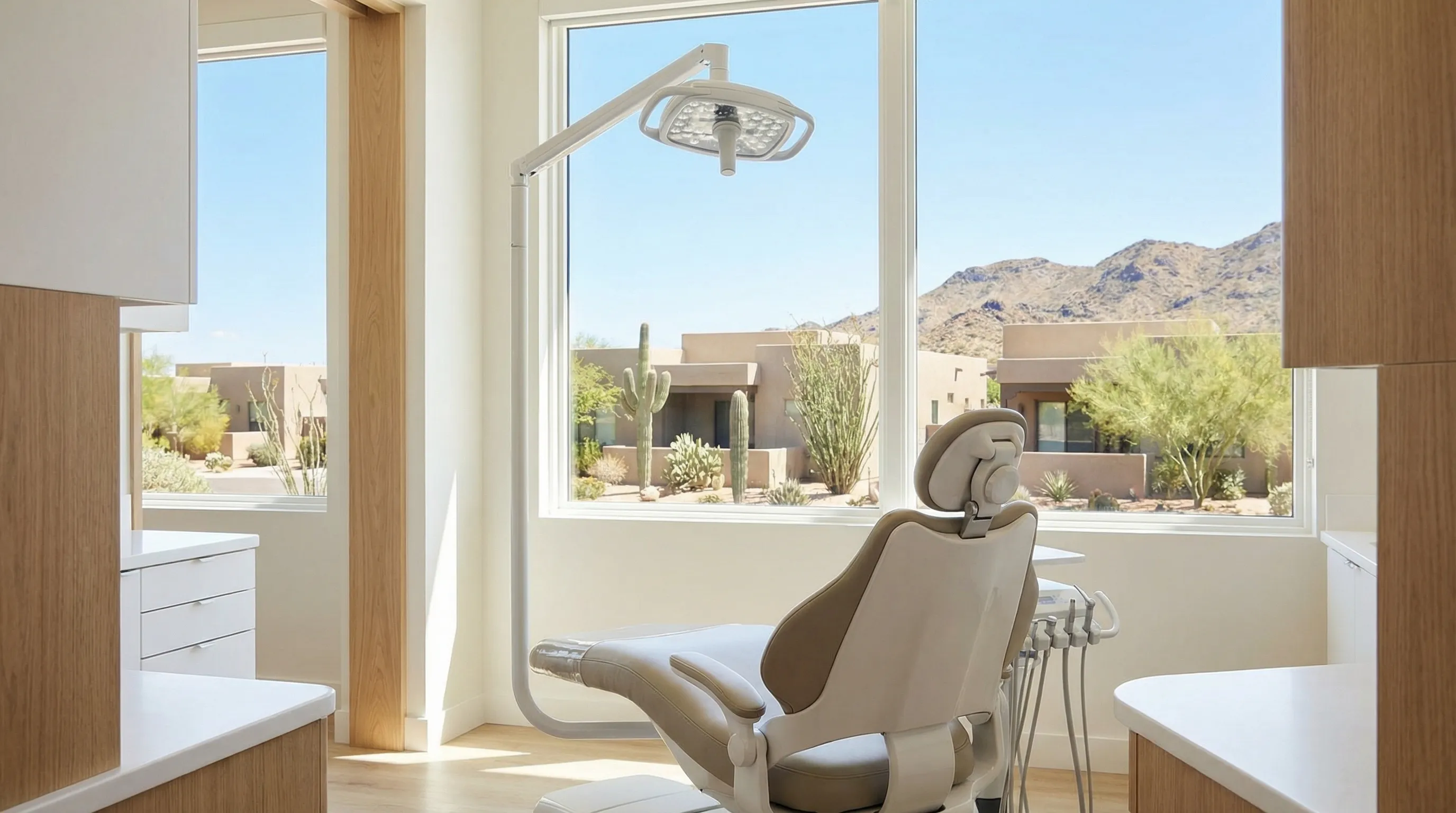 Professional dental operatory interior for dental practice in Peoria, AZ