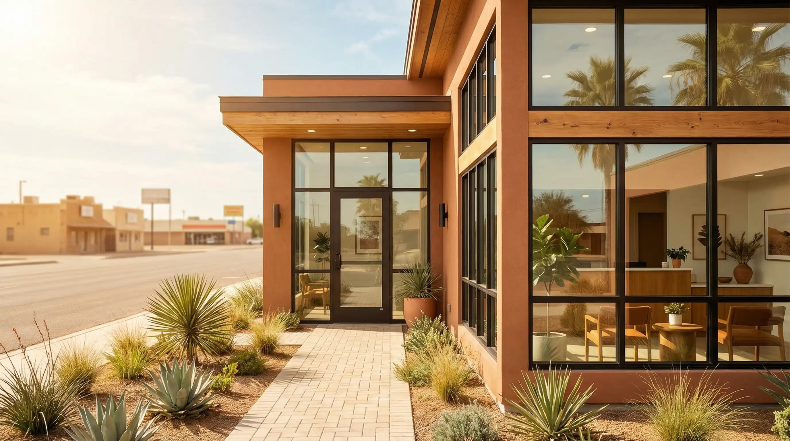 Professional dentist examining a patient in a modern dental office in Brownsville, TX