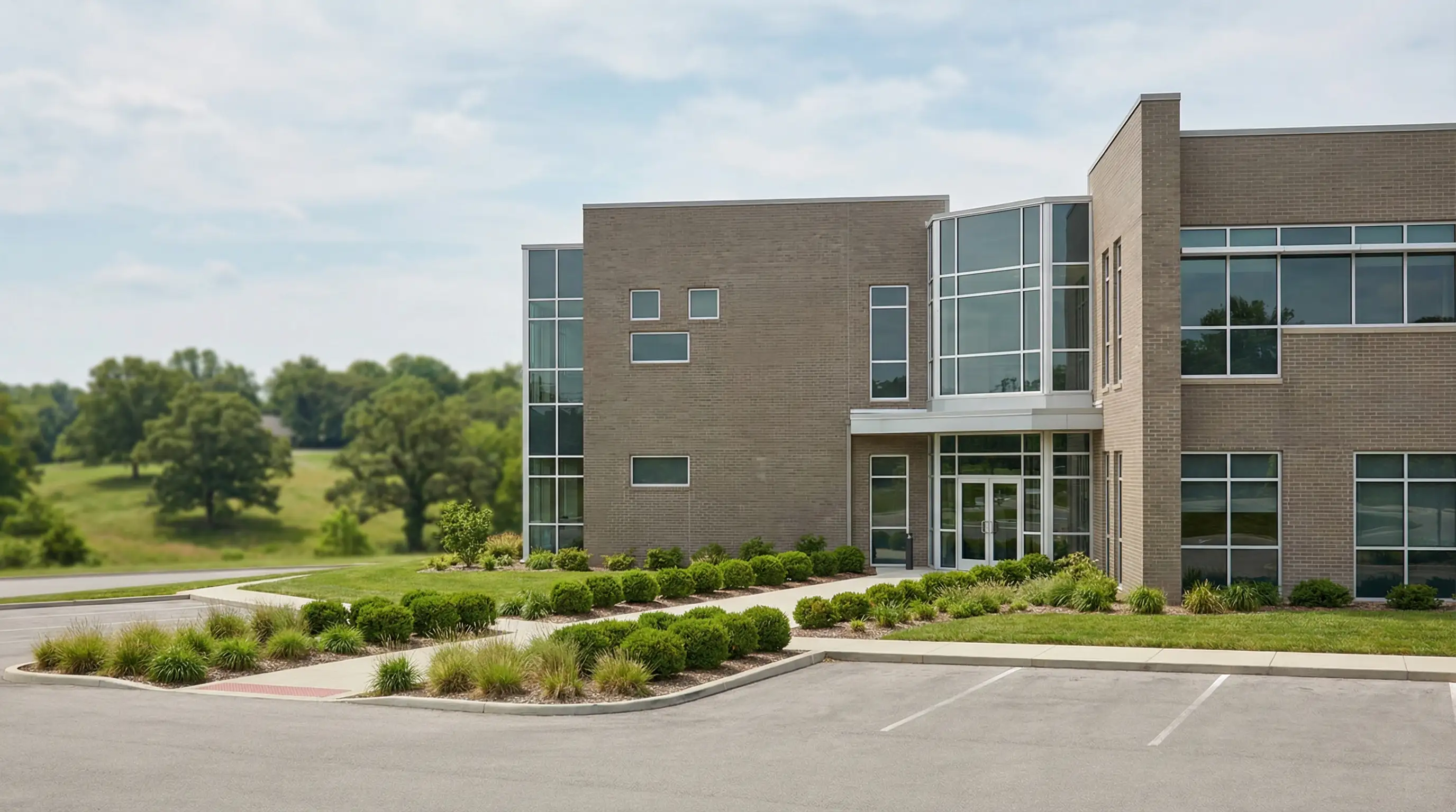 Professional dentist examining a patient in a modern dental office in Springfield, MO, with dental assistant assisting chairside