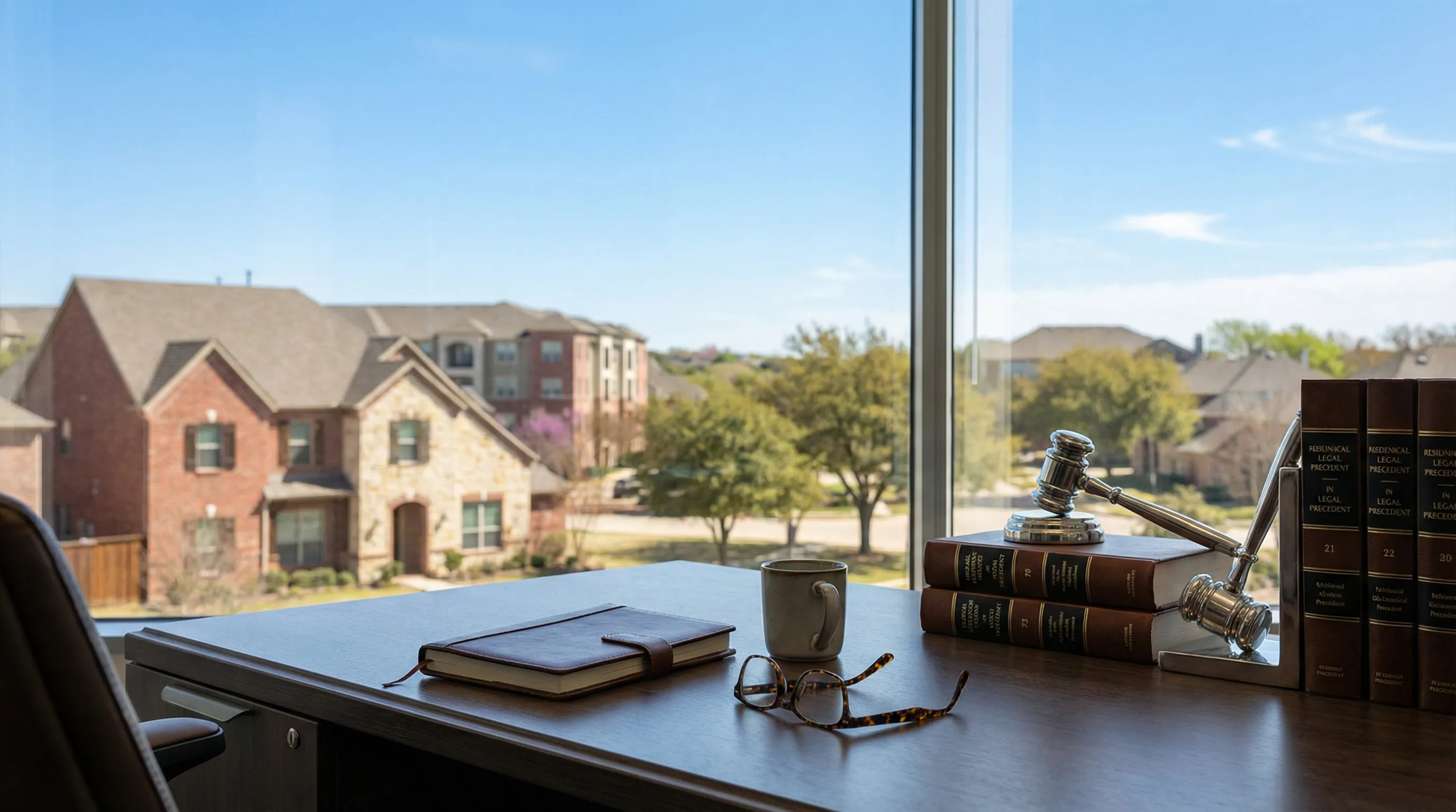 Professional personal injury law office consultation room in Denton, TX