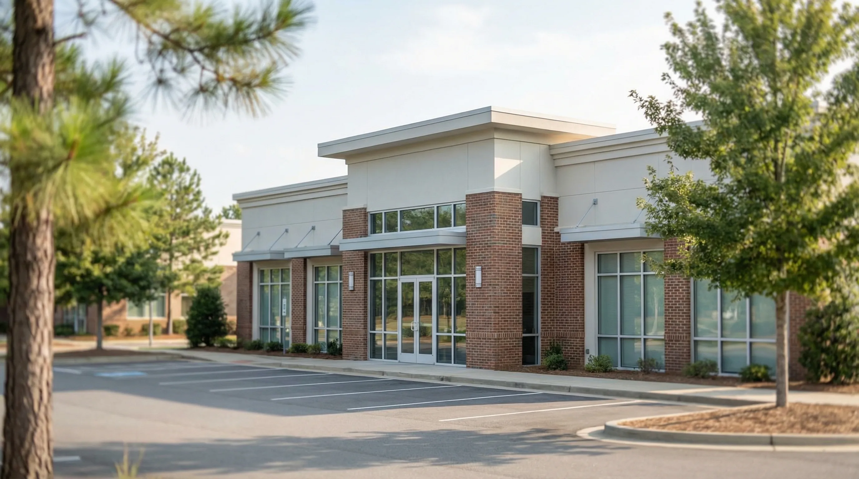 Professional dentist consulting with a patient in a modern dental office in Columbia, SC