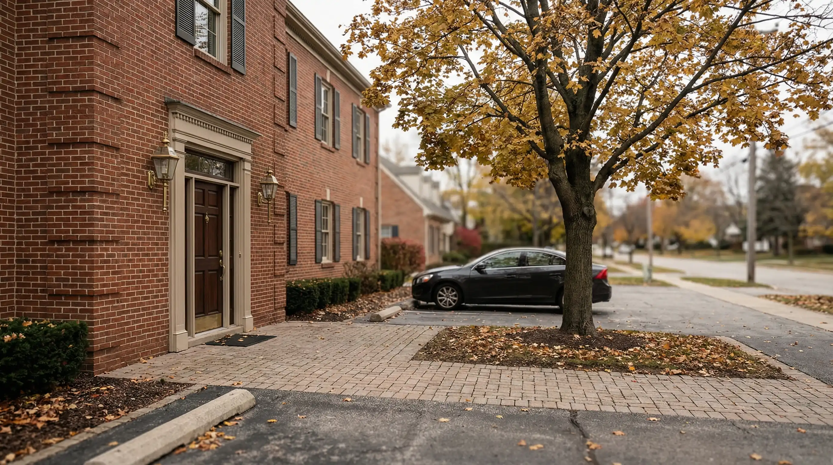 Professional CPA consultation office in Greater Hartford CT suburb with accountant reviewing tax documents with small business owner