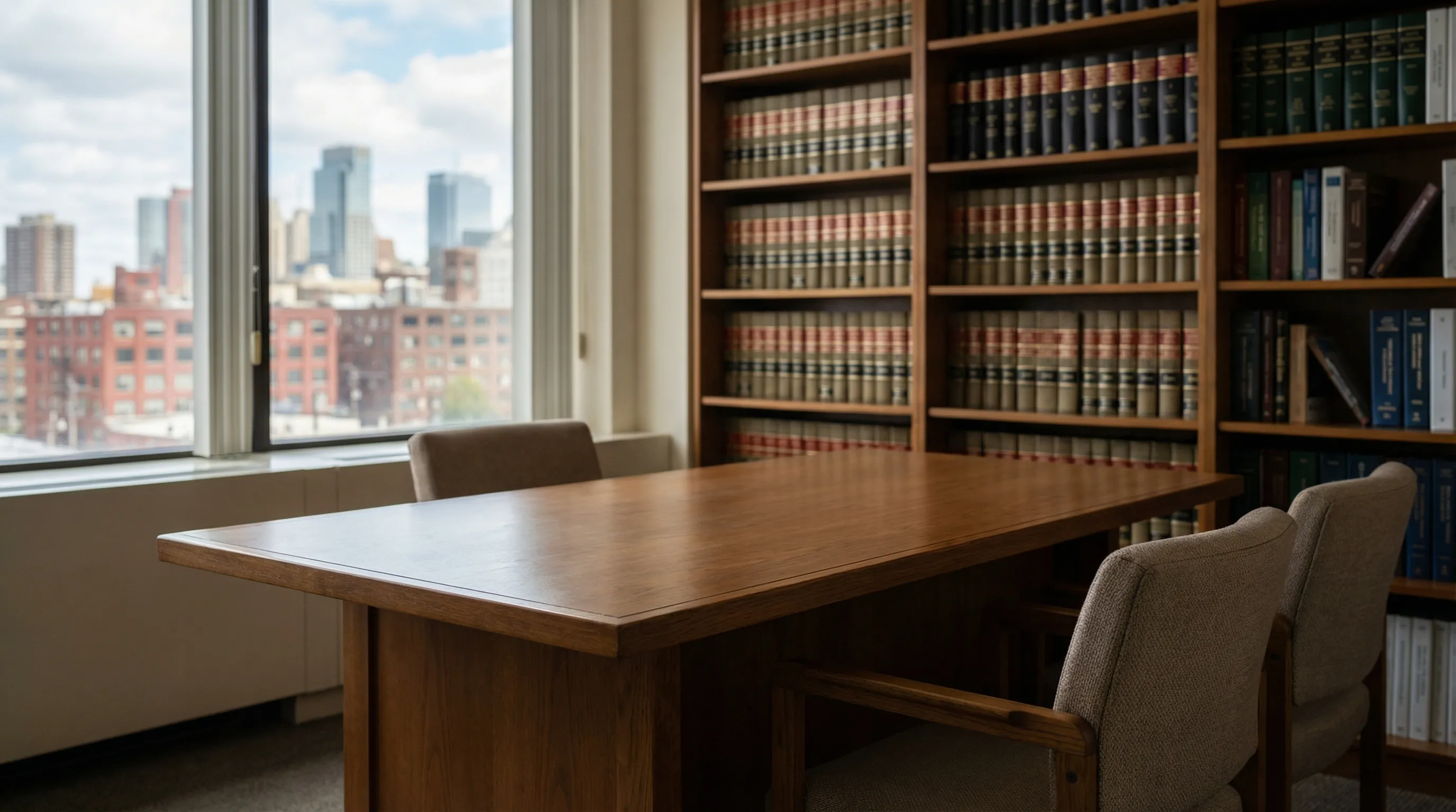 Professional law office exterior near Essex County courthouse district in Newark, NJ