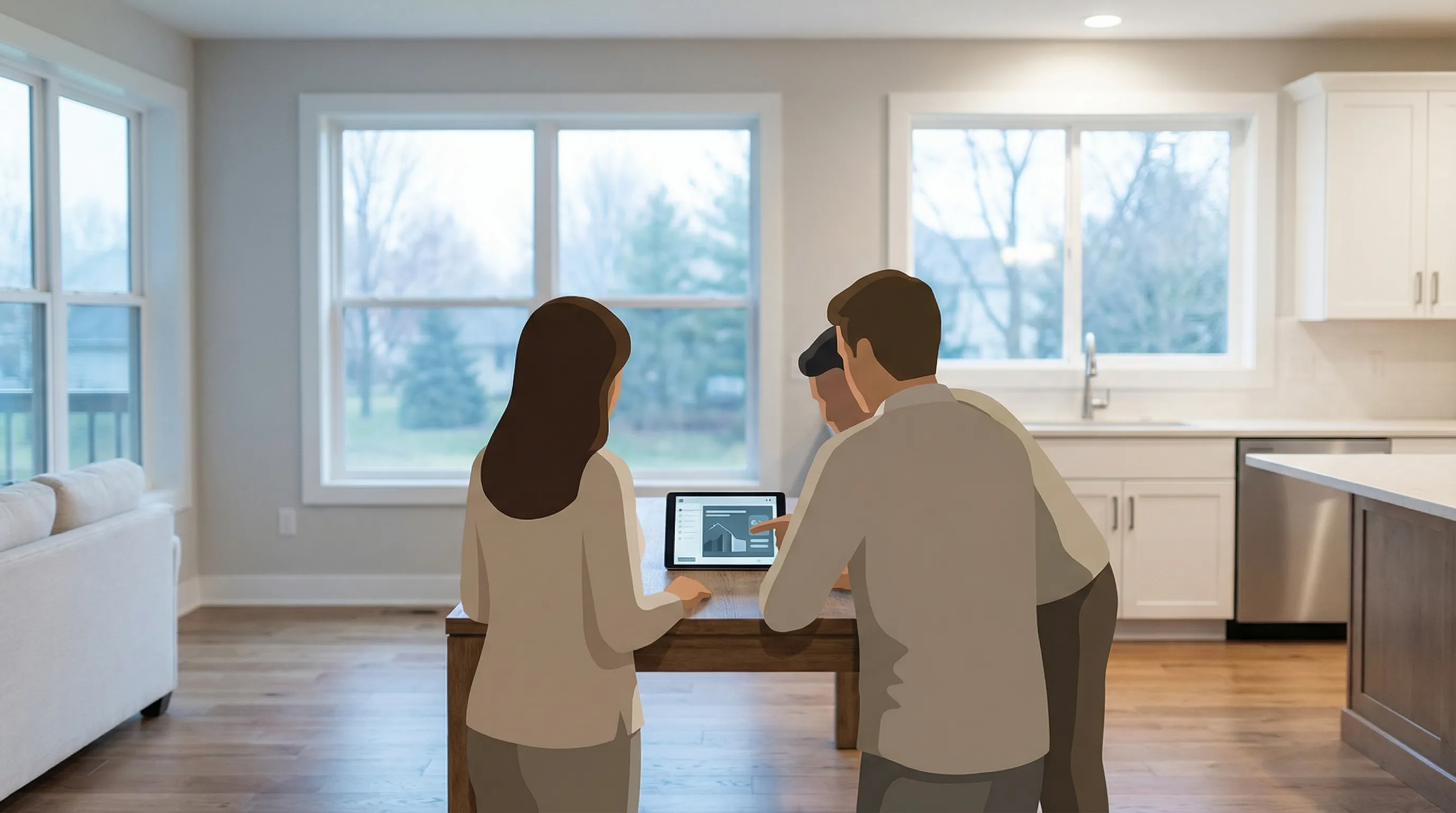 Professional real estate agent standing at the front door of a well-maintained Hayward hillside home for sale in Hayward, CA