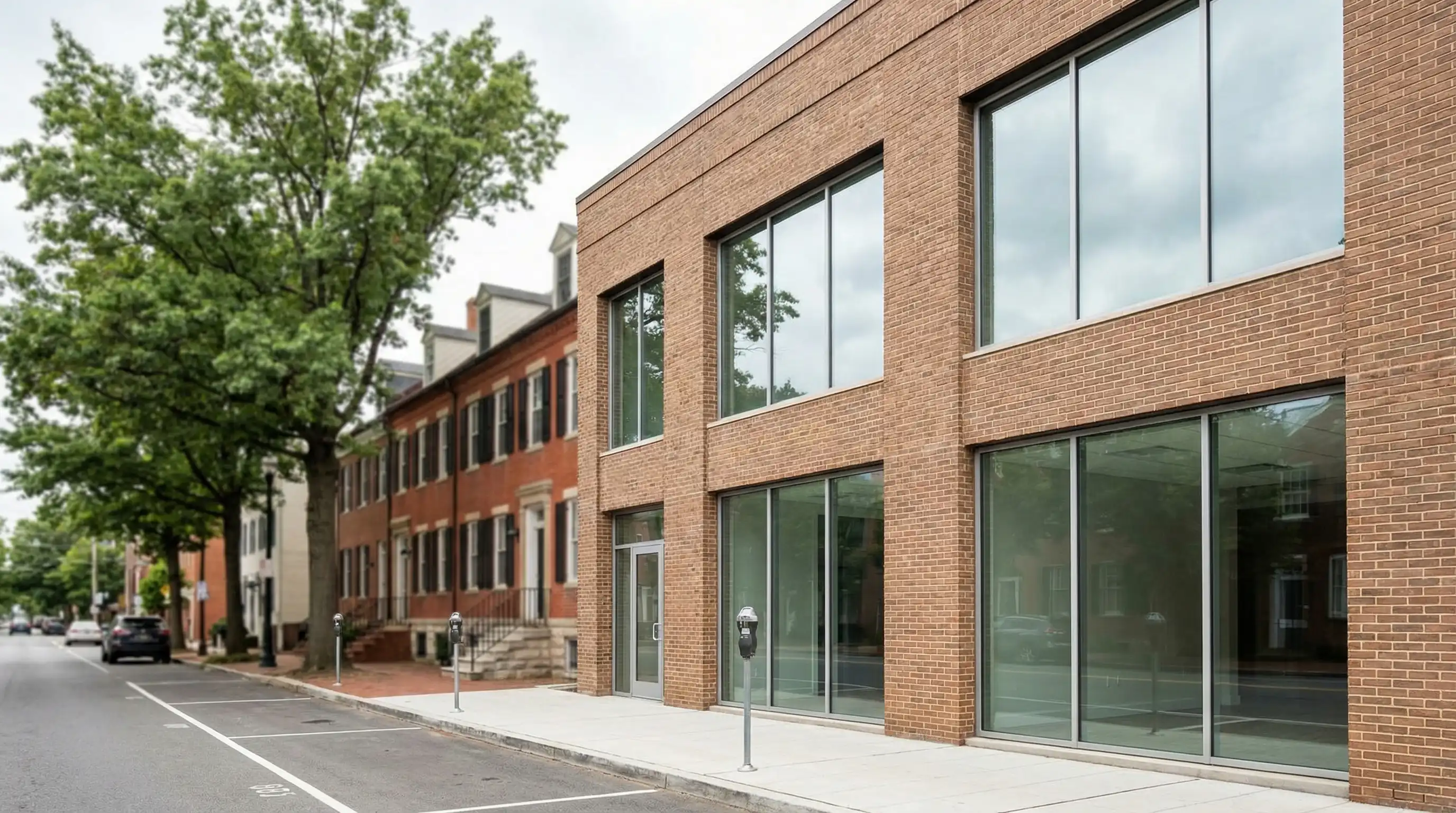 Modern dental practice interior in Alexandria, VA with a professional dentist and patient in a treatment room