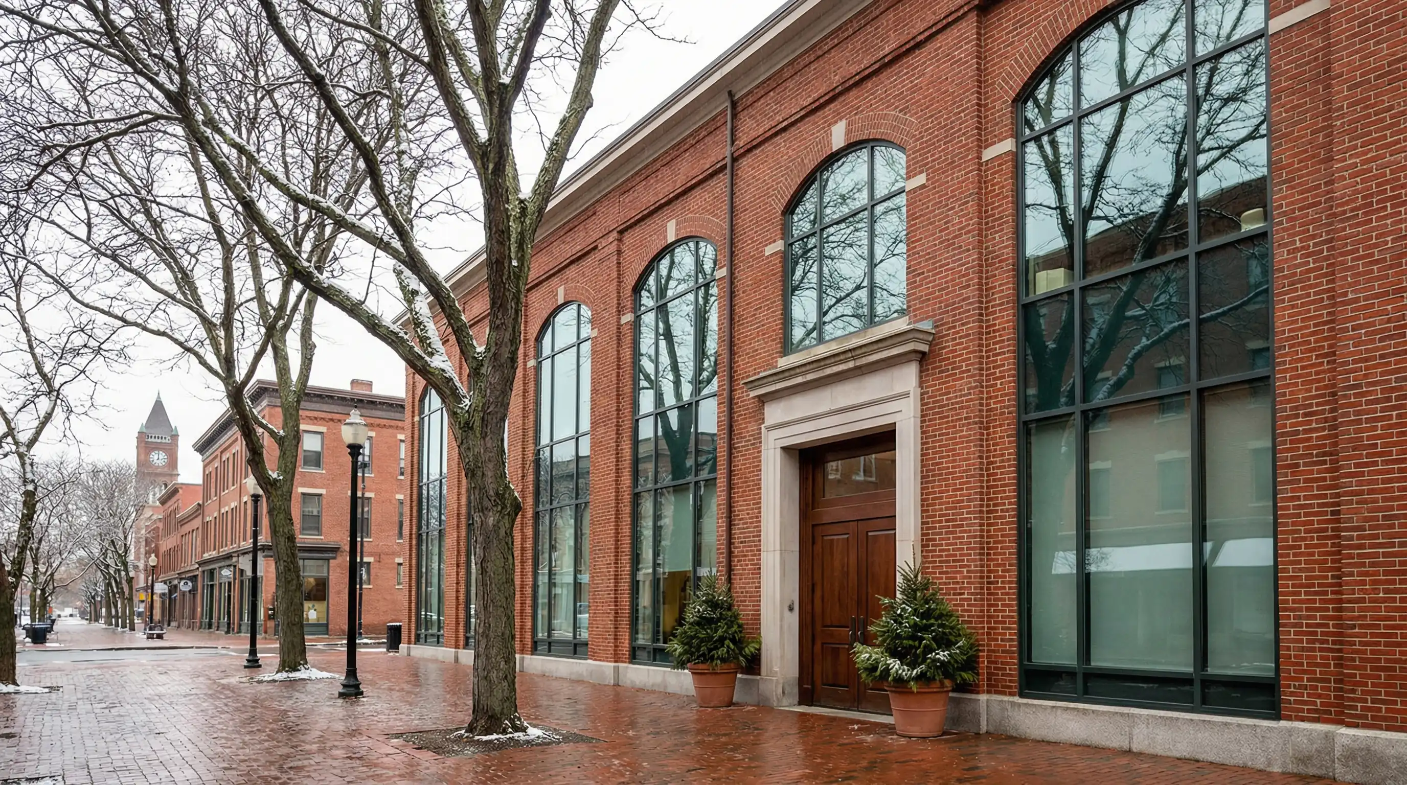CPA and small business owner reviewing financial documents together at a conference table inside a Springfield, MA accounting office