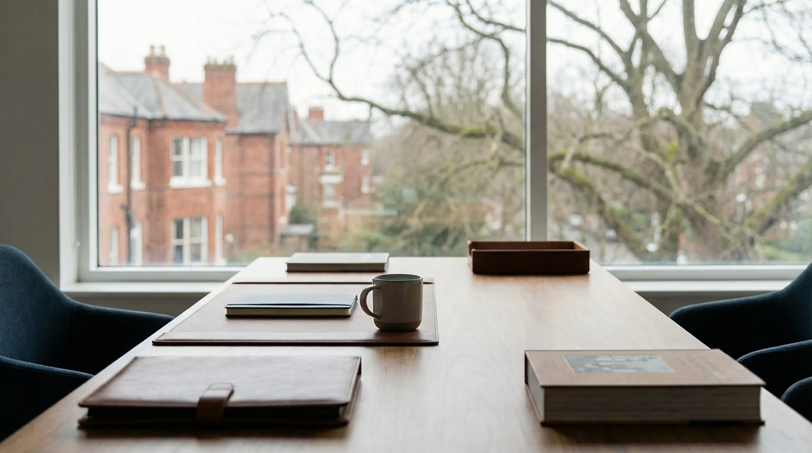Professional personal injury law office conference room in Rockford, IL with legal documents and Illinois bar certificates on the wall