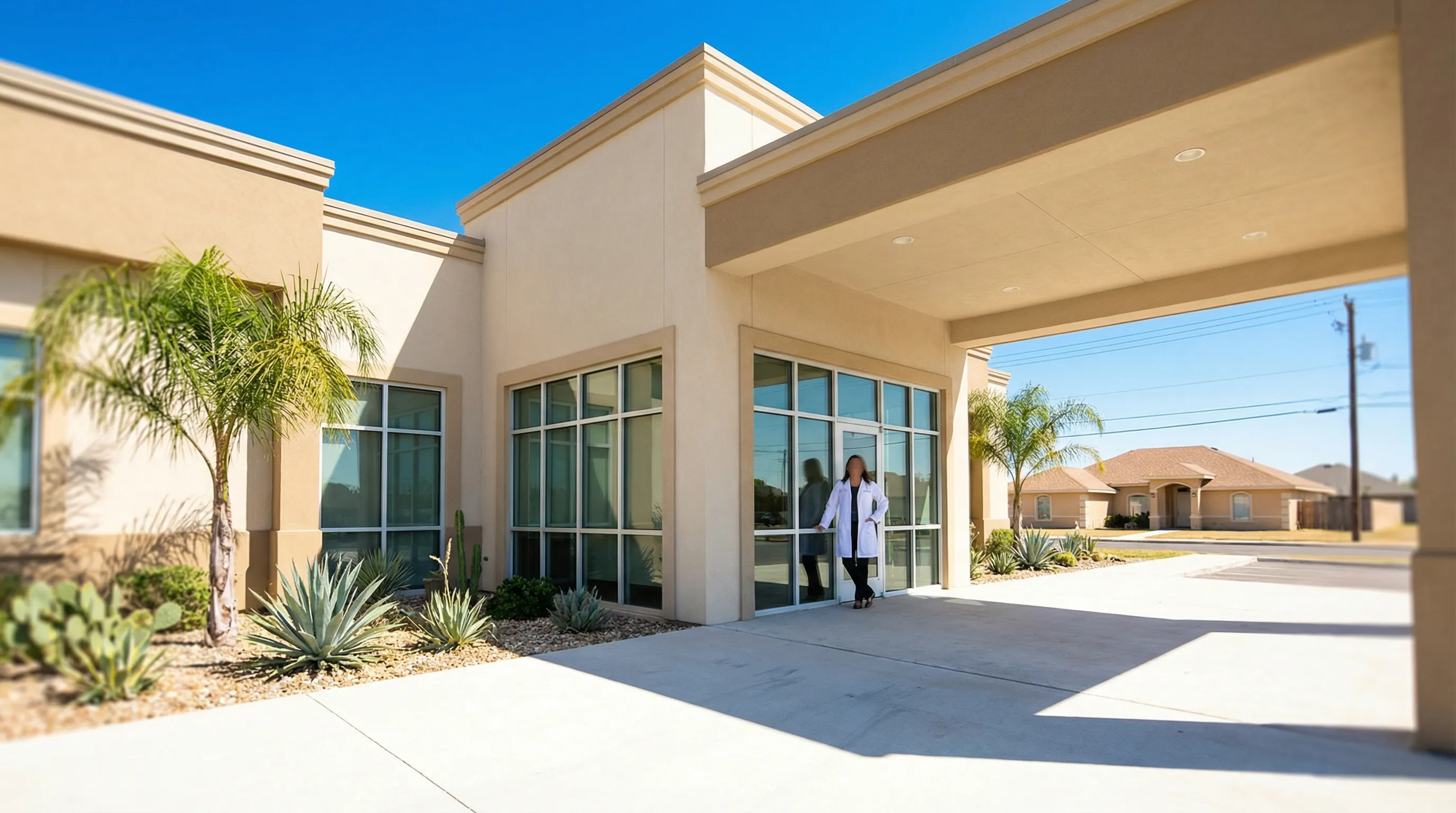 Professional dentist in a modern dental office in McAllen, TX with state-of-the-art equipment