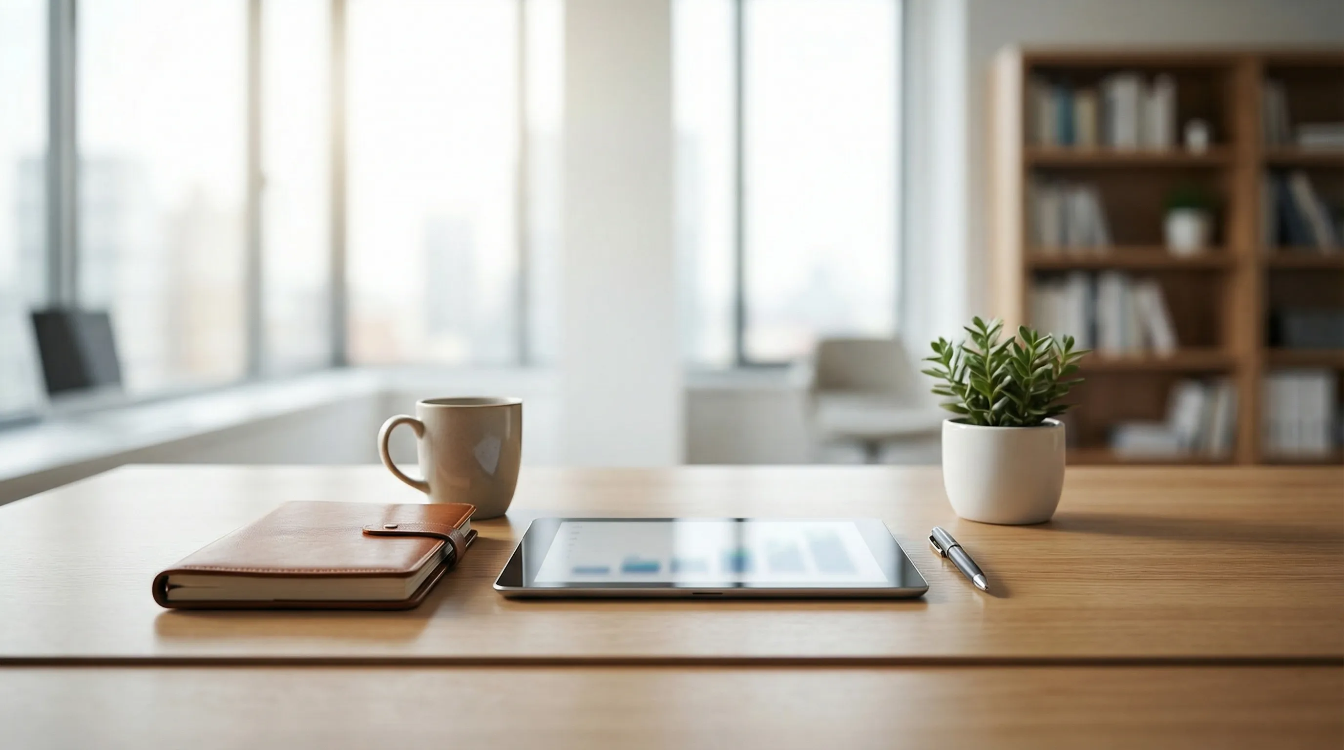 Financial advisor consulting with a couple in their late 50s in a modern Cedar Rapids, IA advisory office with retirement planning charts