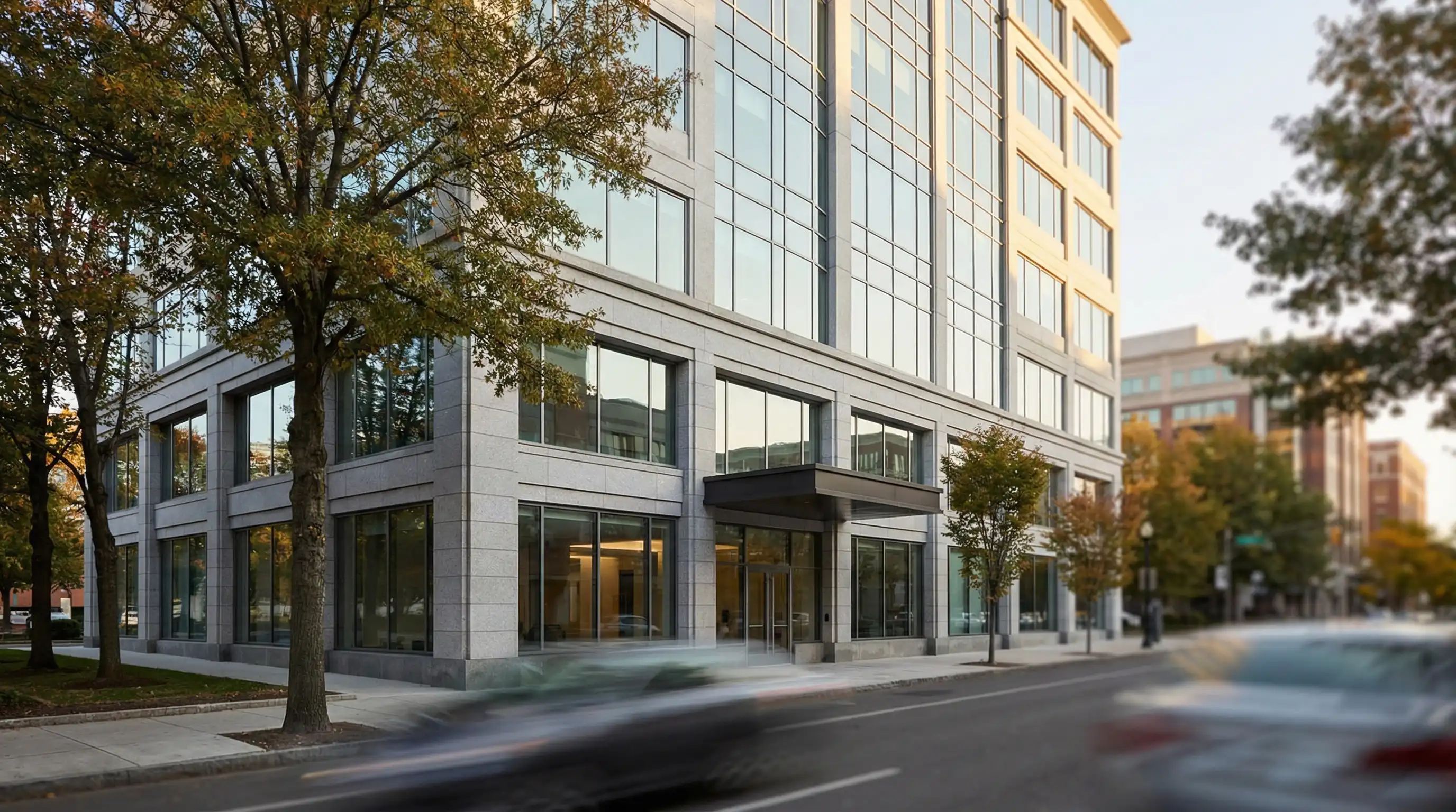 Professional attorney consulting with a client in a Stamford, CT law office