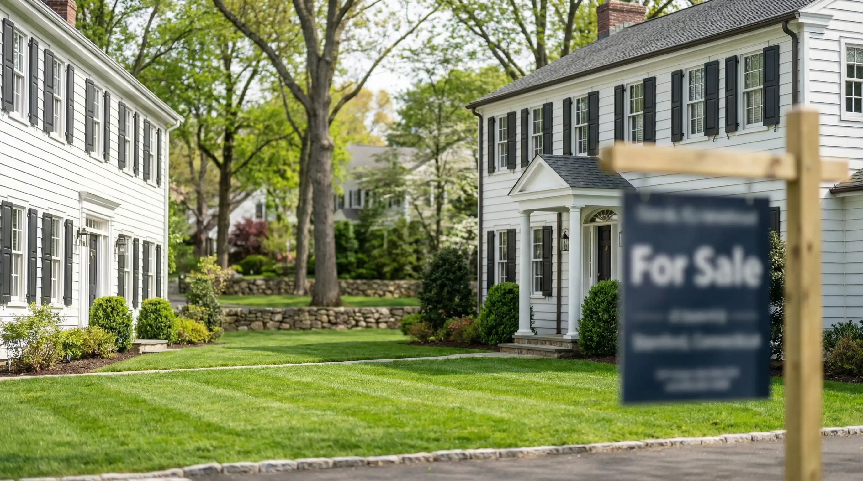 Real estate agent showing a modern home interior to buyers in Stamford, CT