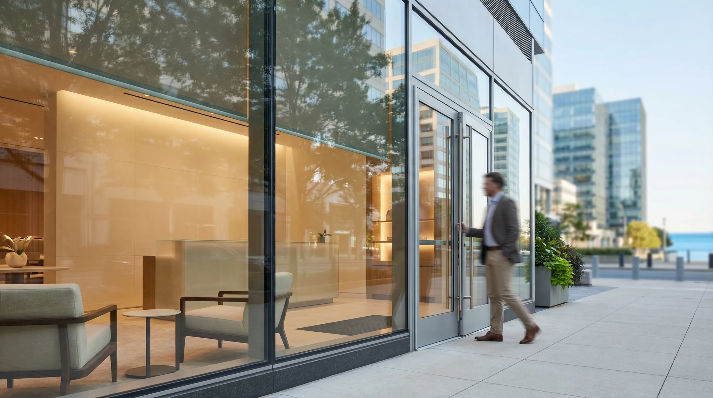 Licensed aesthetician consulting with a client at a modern MedSpa treatment room in Stamford, CT