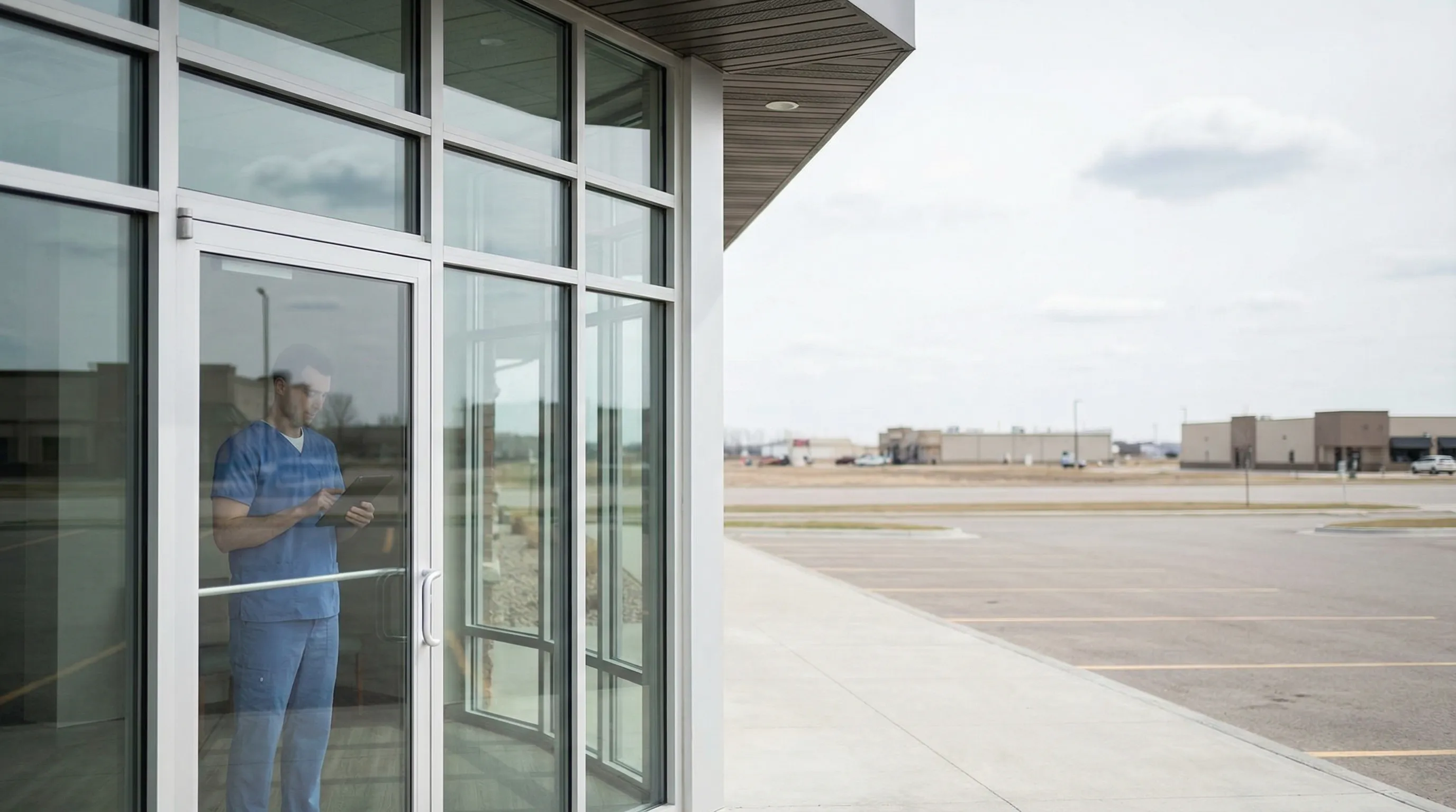 Friendly dentist consulting with a patient in a modern Fargo, ND dental office