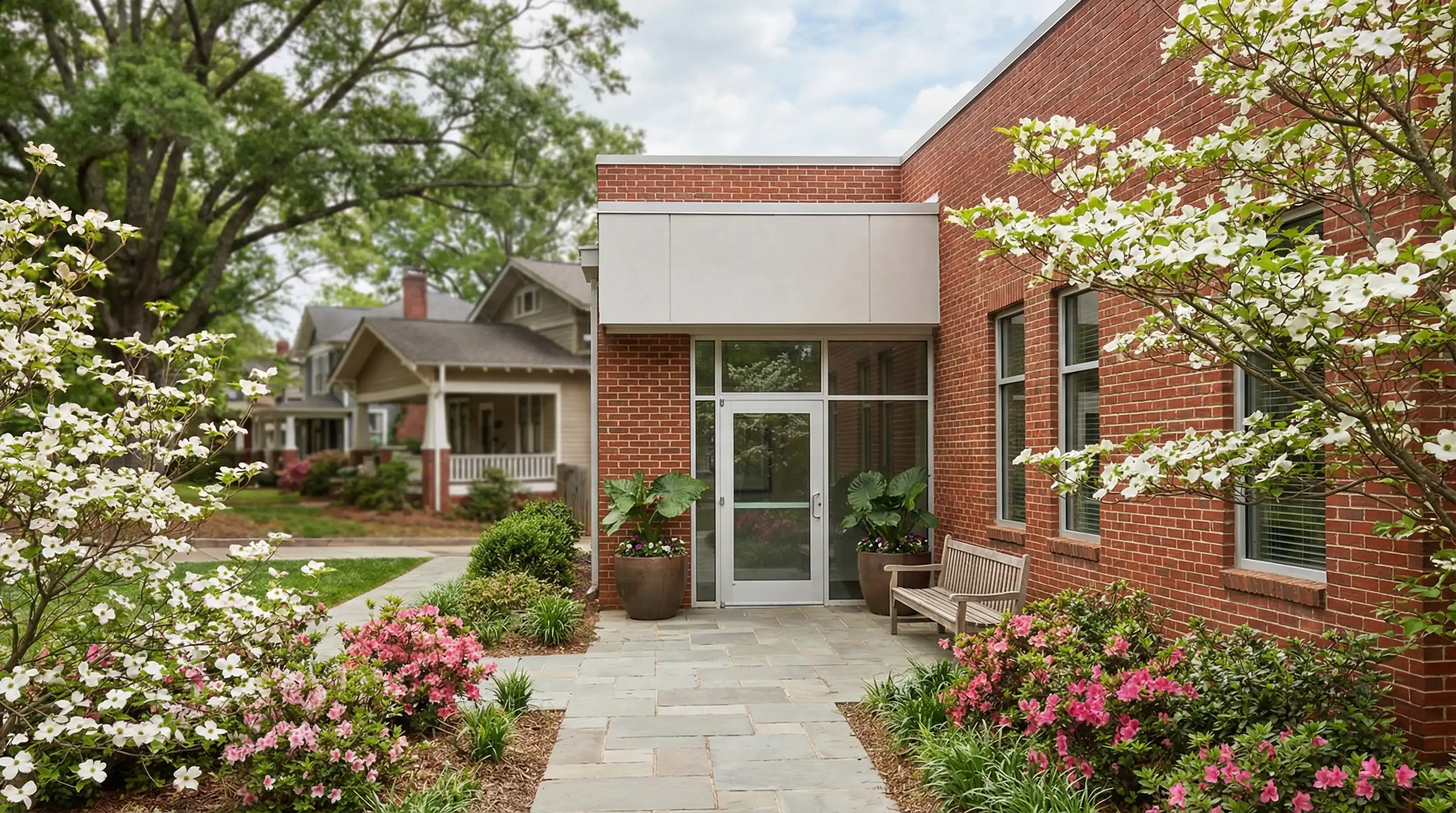 Dentist showing digital X-ray to a patient in a modern dental office in Athens, GA