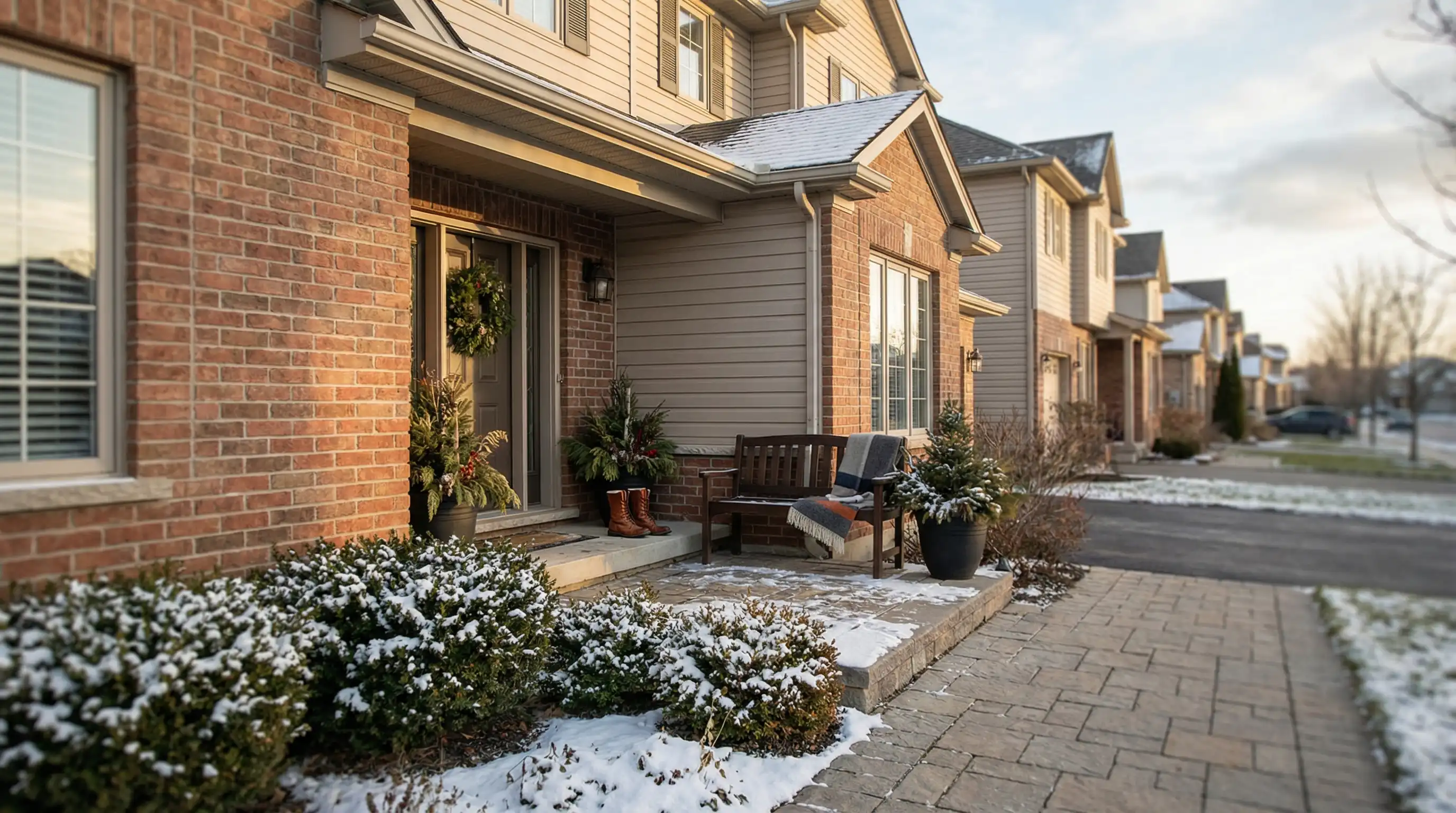 In-home senior caregiver assisting an elderly woman at a Rochester, MN residential home in warm afternoon light