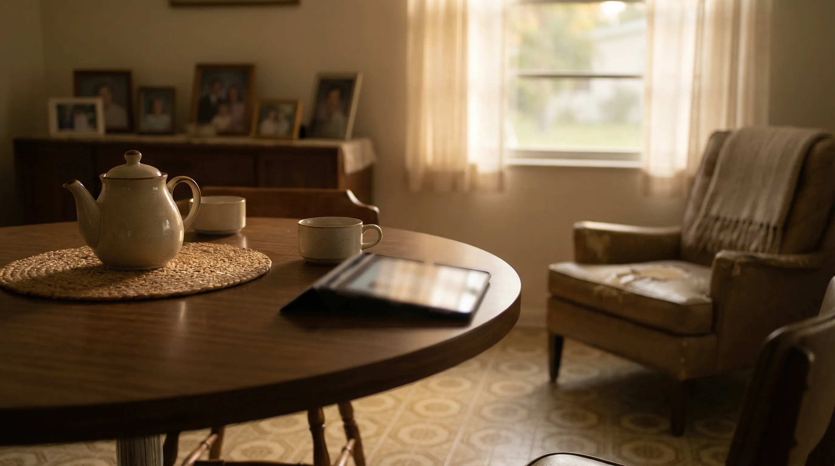 Professional in-home caregiver assisting elderly resident in a Port Malabar-era Palm Bay, FL home