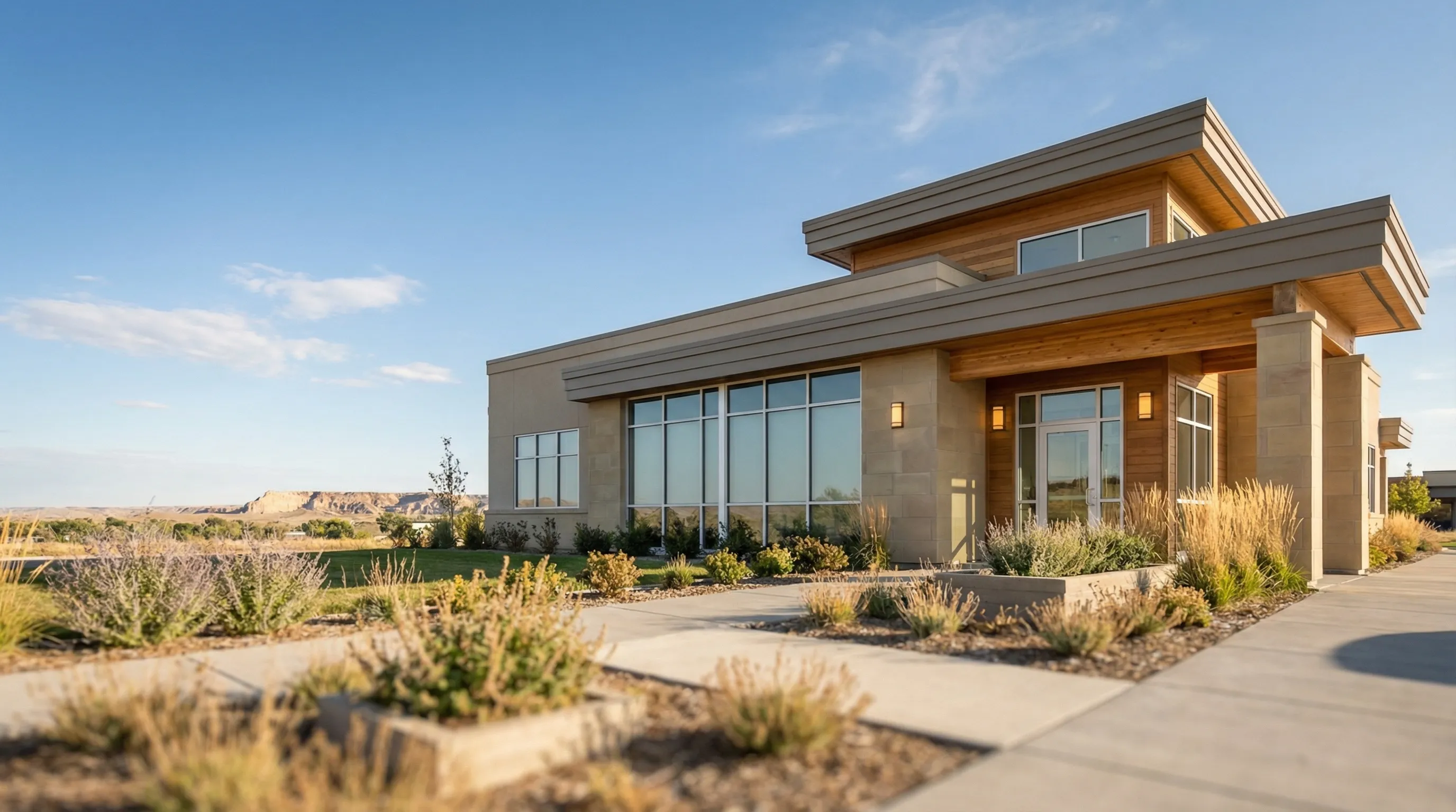 Modern dental practice reception area in Billings, MT with welcoming natural light and professional staff greeting new patients