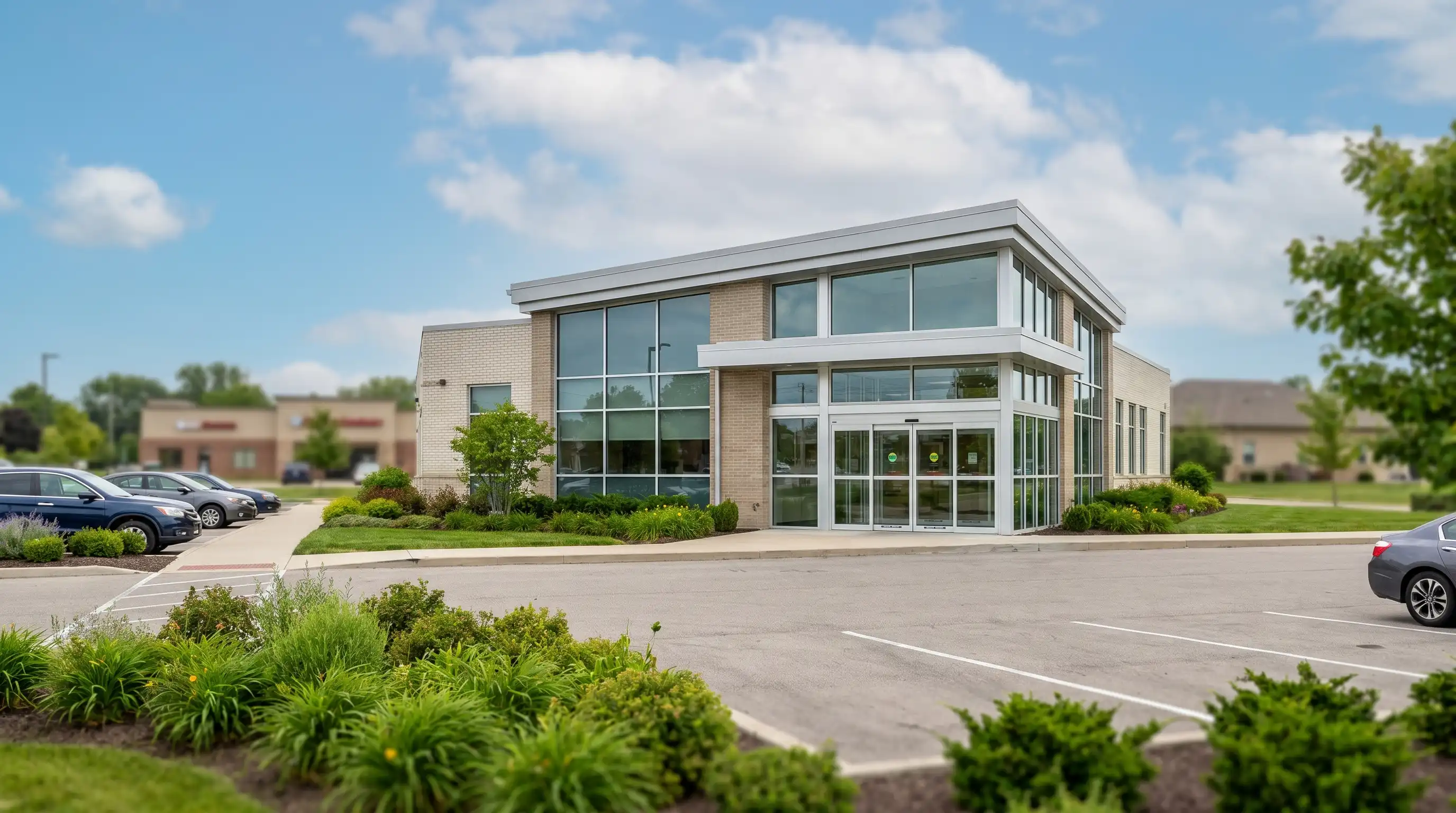 Modern dental operatory with dentist and patient in a South Bend, IN dental practice