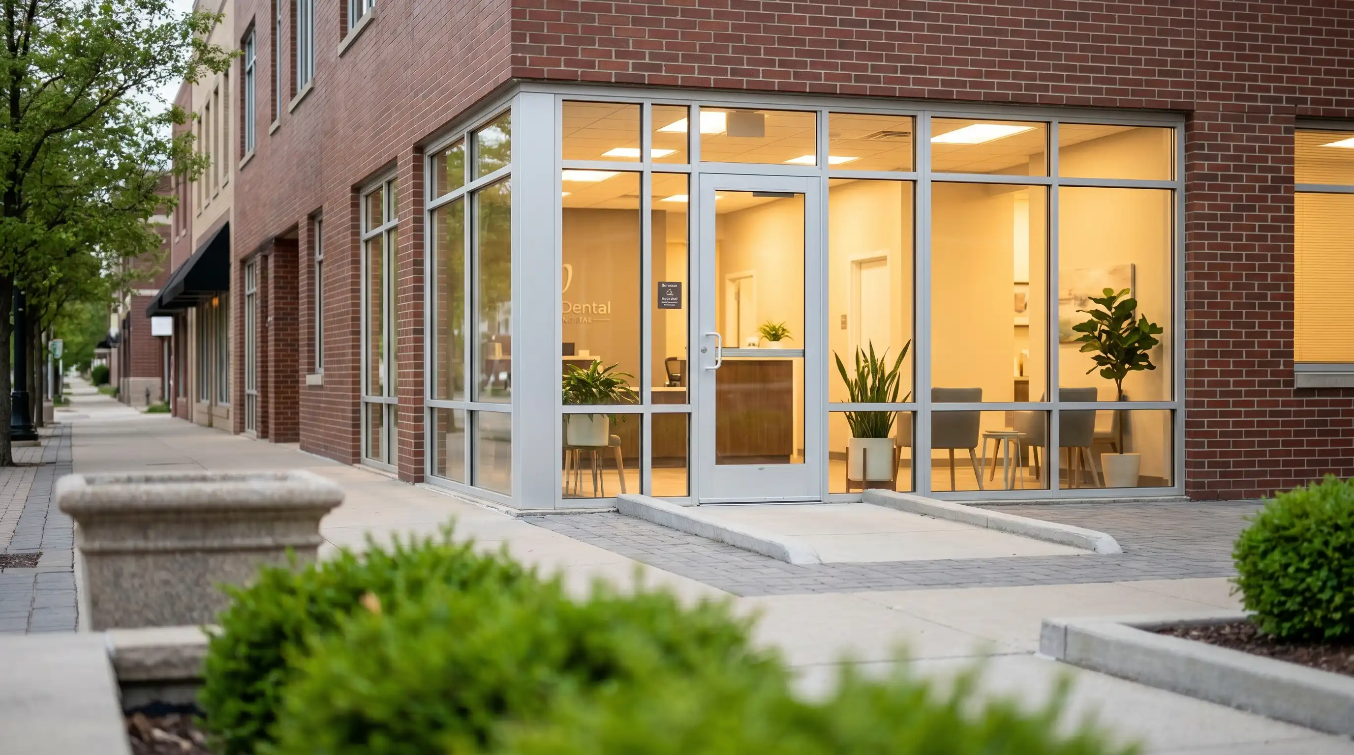 Dental professional treating a patient in a modern dental office in Davenport, IA