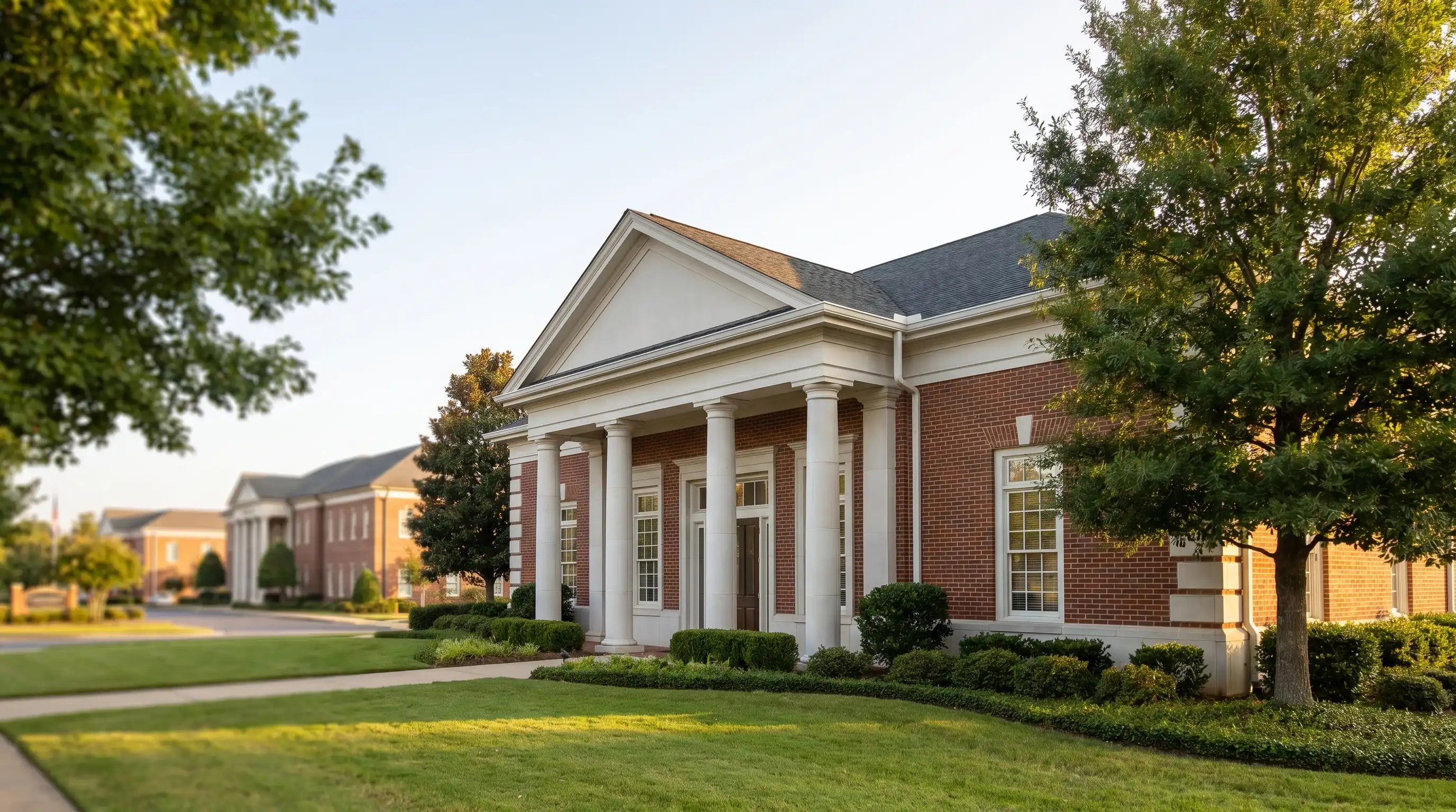 Professional attorney meeting with a client in a law office consultation room in Tuscaloosa, AL