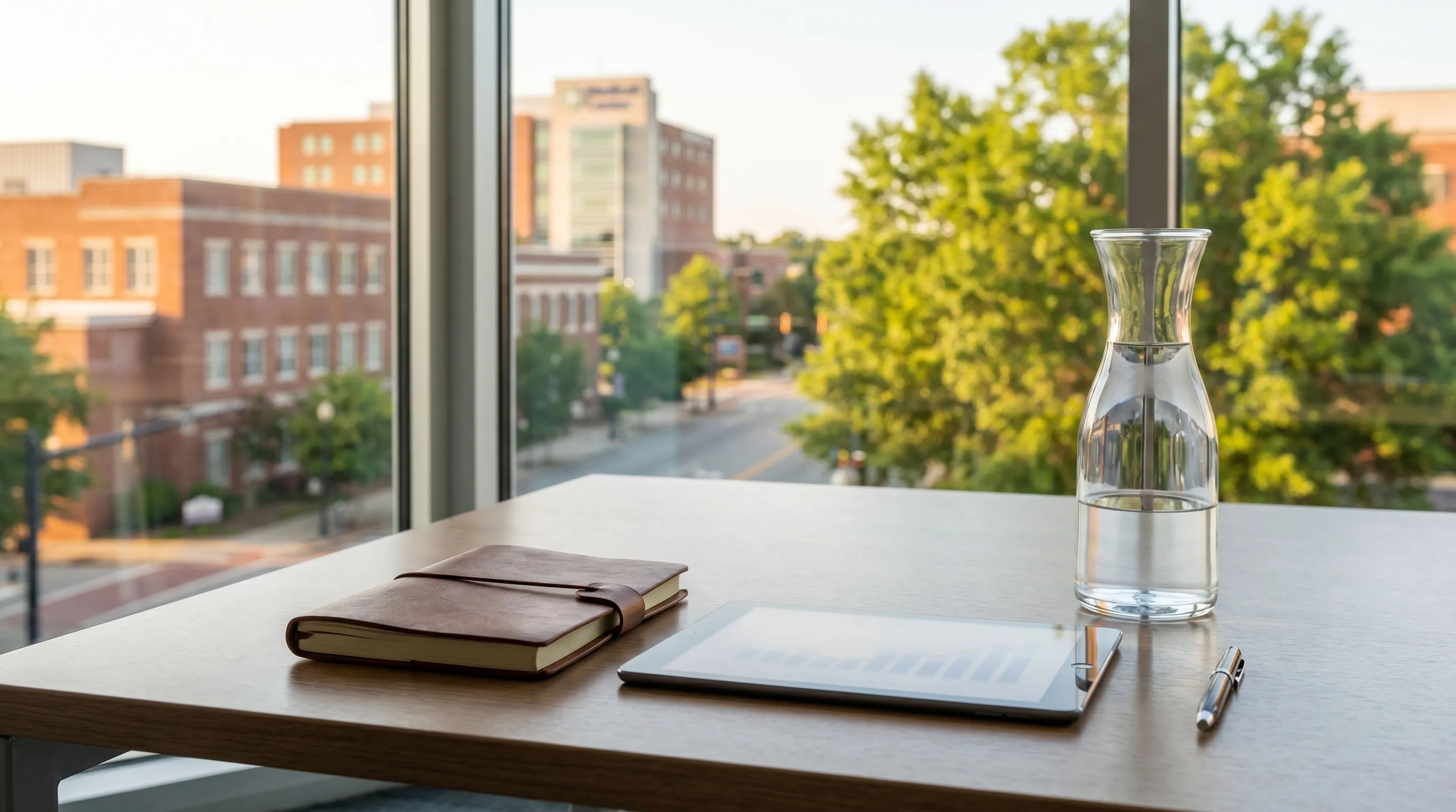 Personal injury attorney consulting with a client in a professional law office in Greenville, NC