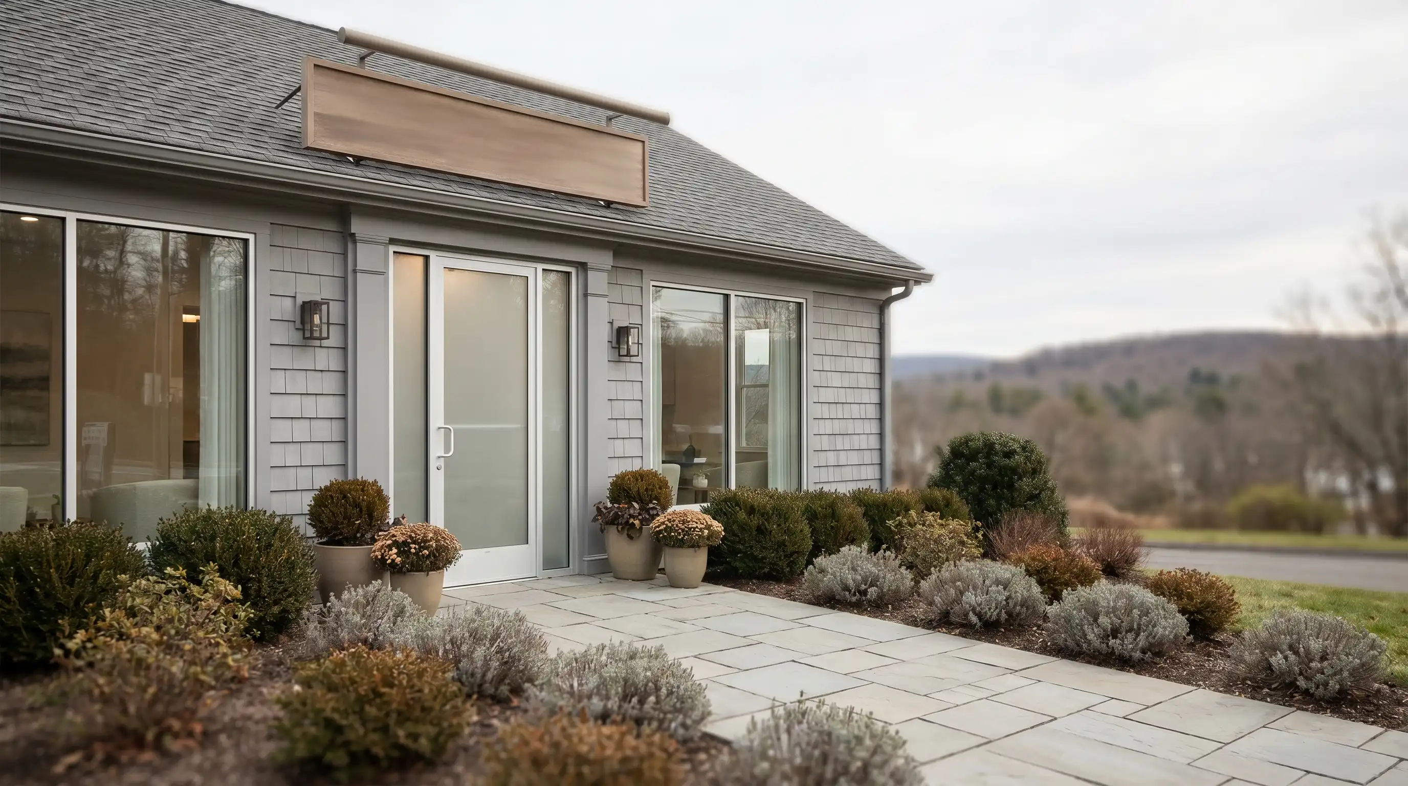 Professional dental practice interior with dentist and patient in treatment room in Danbury, CT