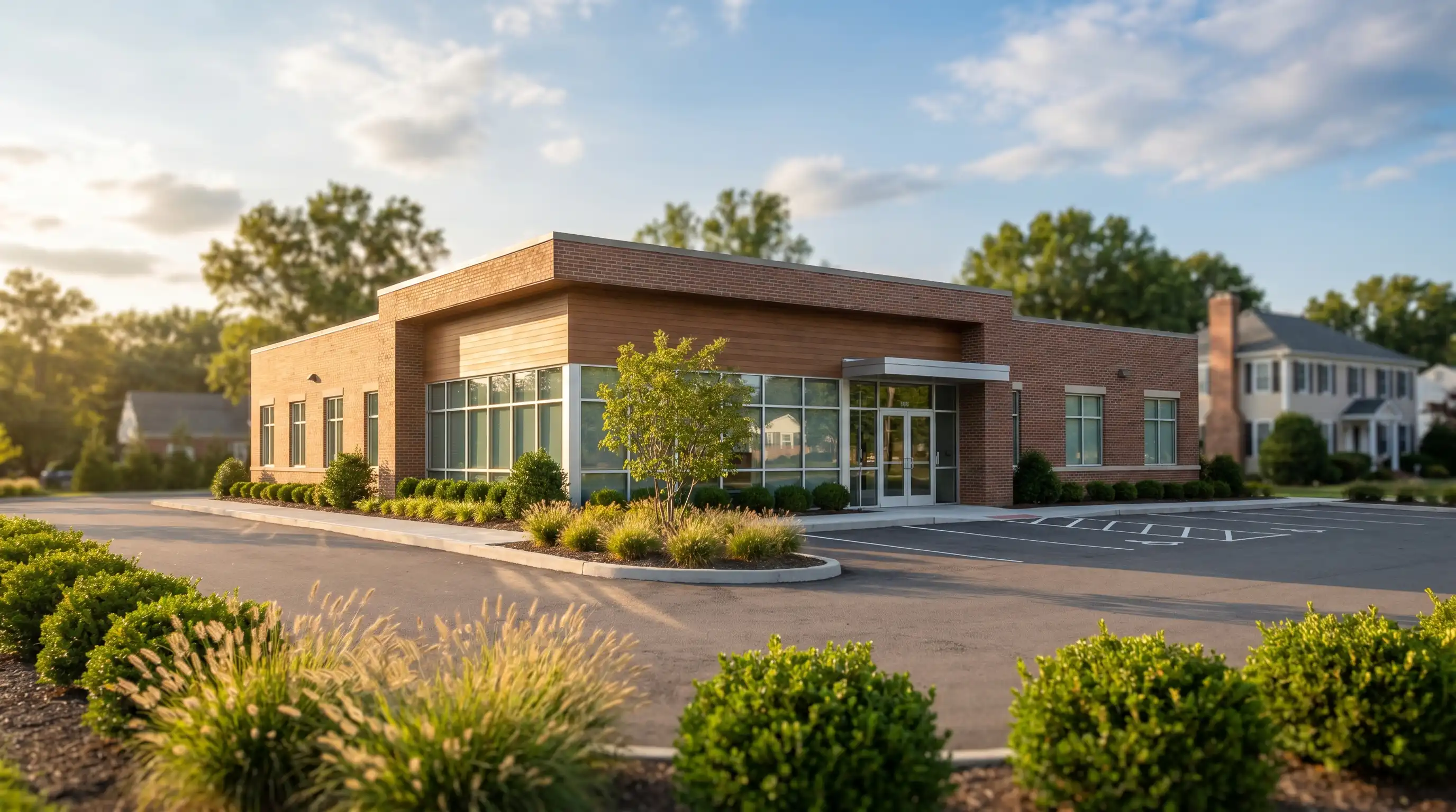Friendly Cranston dentist consulting with a patient in a modern dental office in Rhode Island