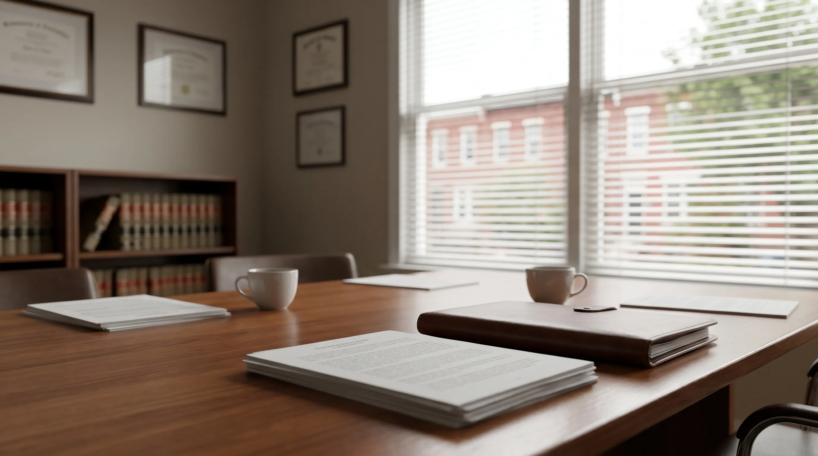 Professional law office consultation room for legal services in Wilmington, DE