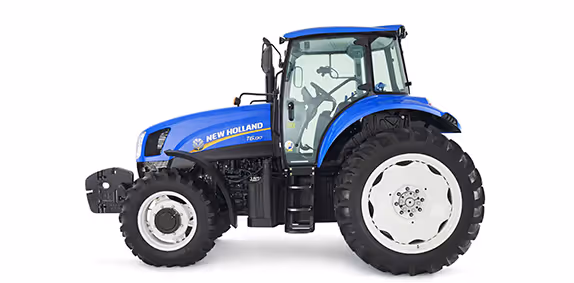 Trator Agrícola de pneus com grade New Holland T6.130,Trator agrícola de porte médio, de alta confiabilidade, indicado para as mais diversas atividades de apoio ao canteiro de obras e ao setor agrícola. Equipado com grade BALDAN 18x28.