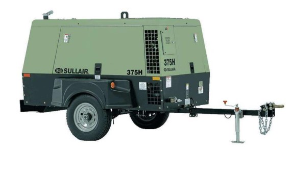 Compressor de Ar Parafuso Sullair 375 Q - 114 HP