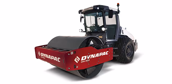 Rolo compactador vibratório liso com kit pé de carneiro Dynapac CA25D