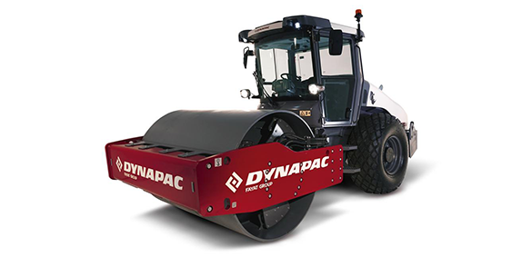 Rolo compactador vibratório liso com kit pé de carneiro Dynapac CA25D