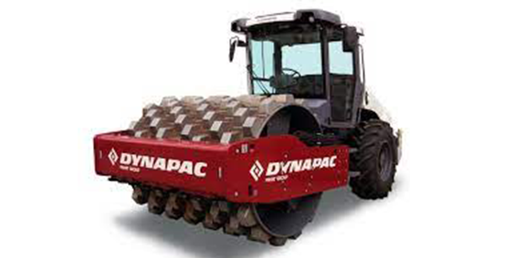 Rolo compactador vibratório pé de carneiro Dynapac CA25PD