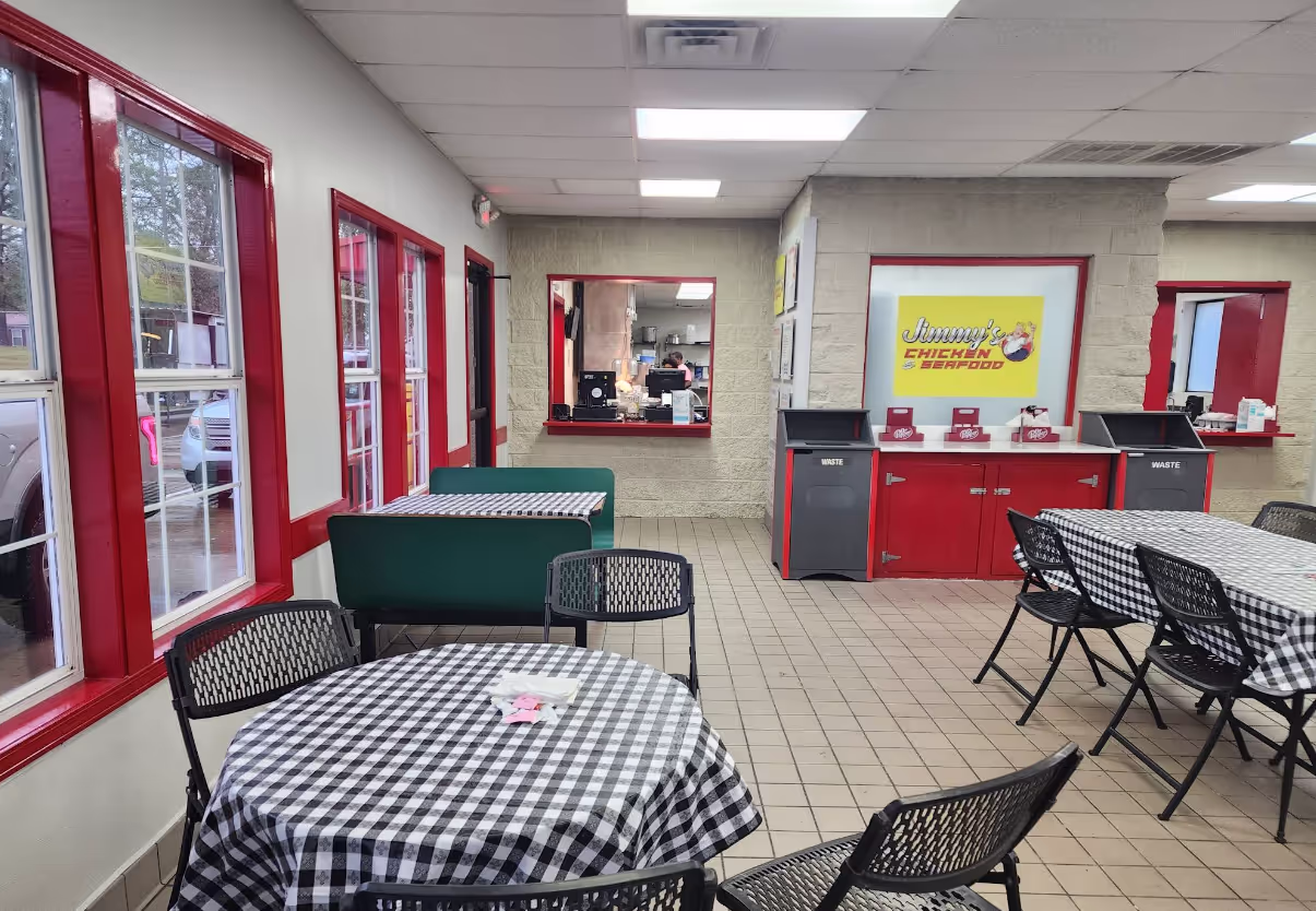 Interior of Jimmy's Chicken and Seafood