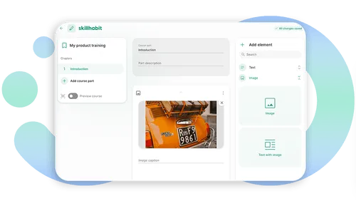 platform built in authoring tool