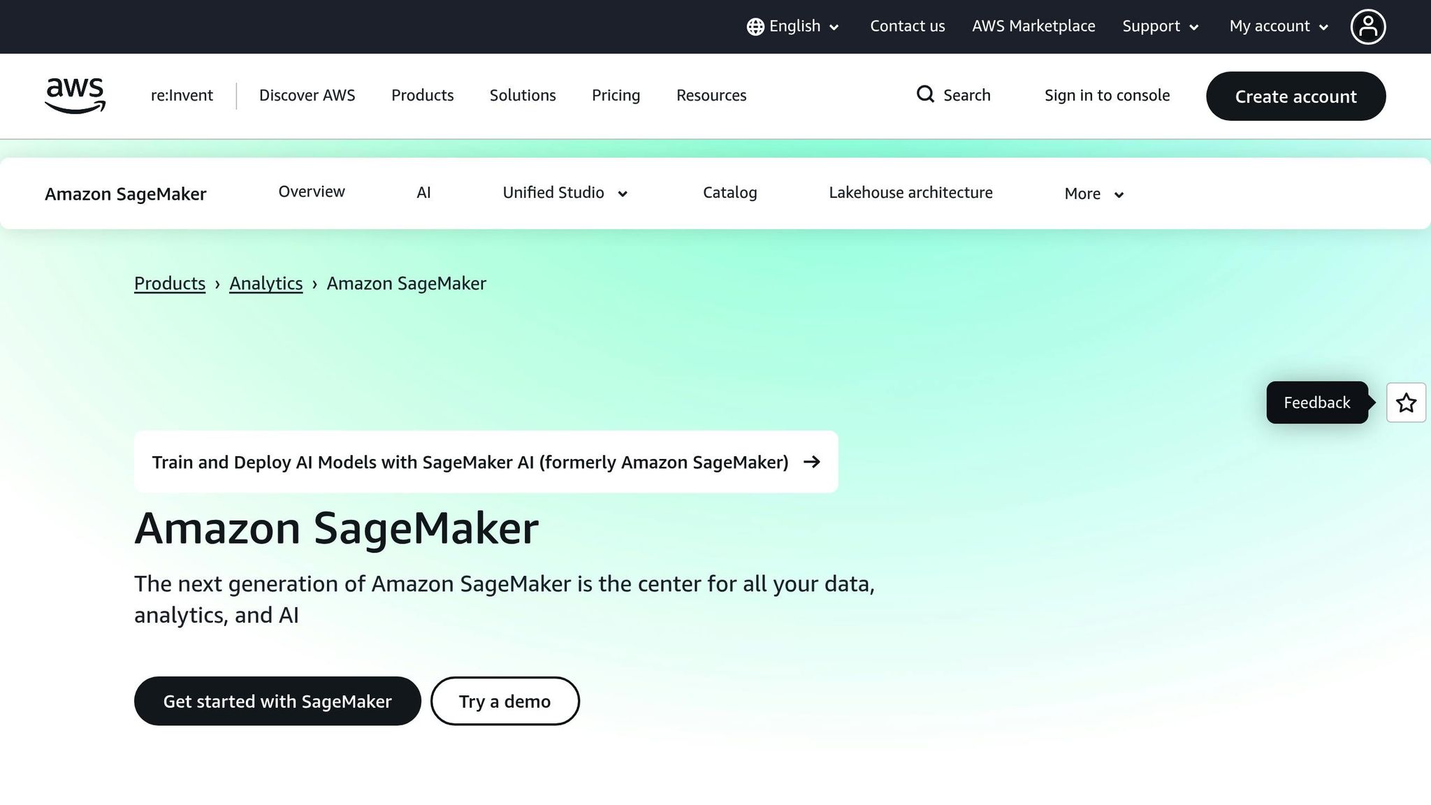 Amazon SageMaker
