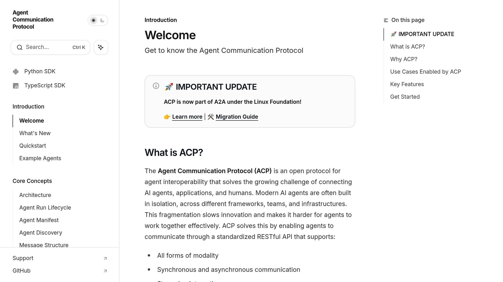 Agent Communication Protocol