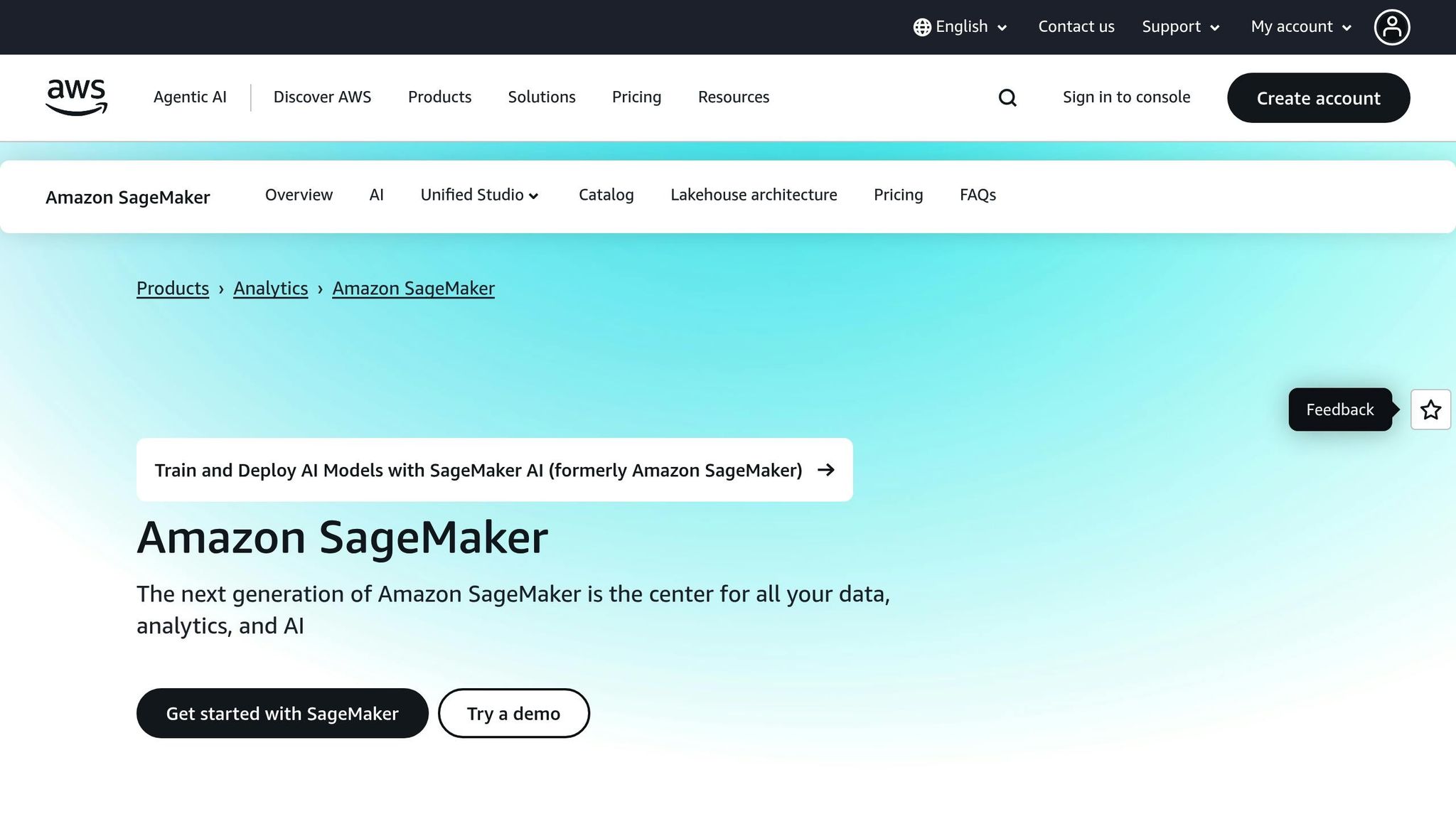 Amazon SageMaker