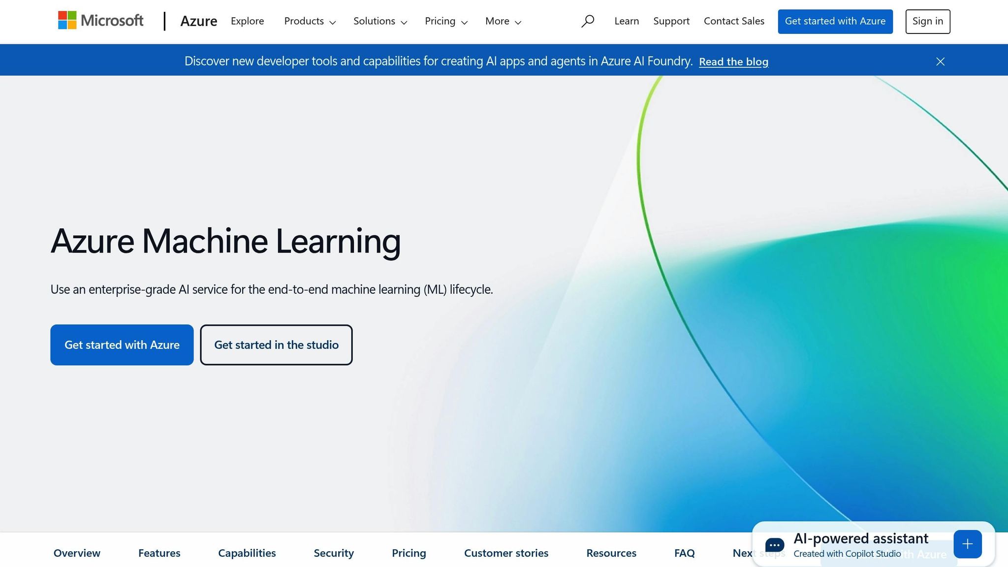 Microsoft Azure Machine Learning