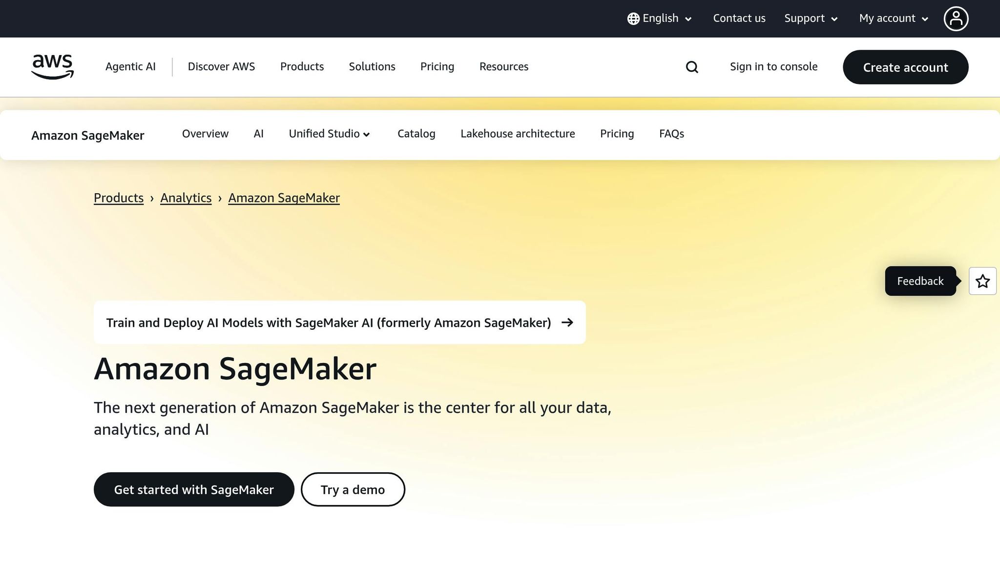 Amazon SageMaker