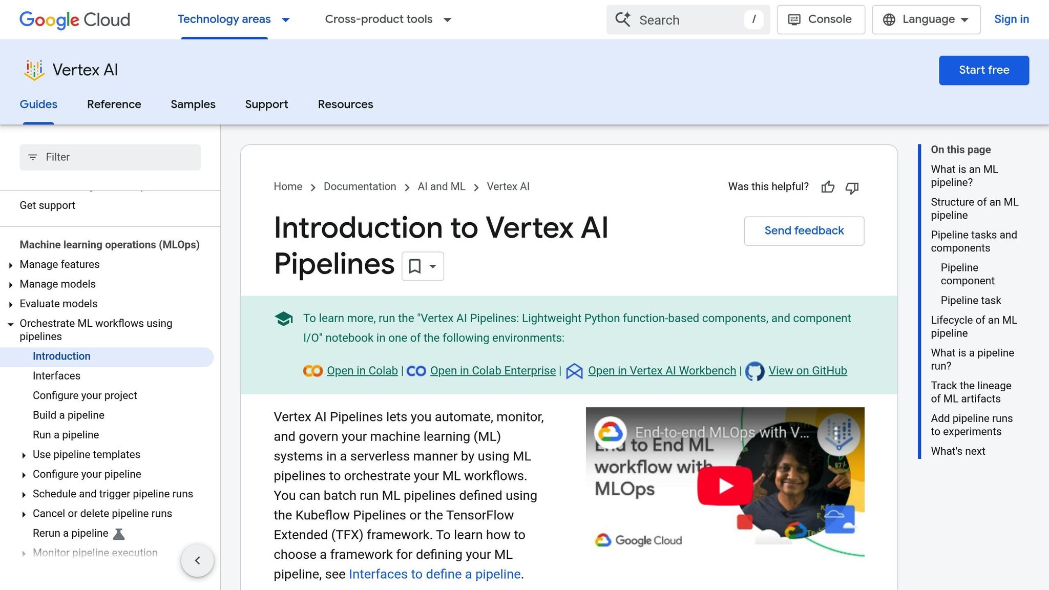 Google Vertex AI Pipelines