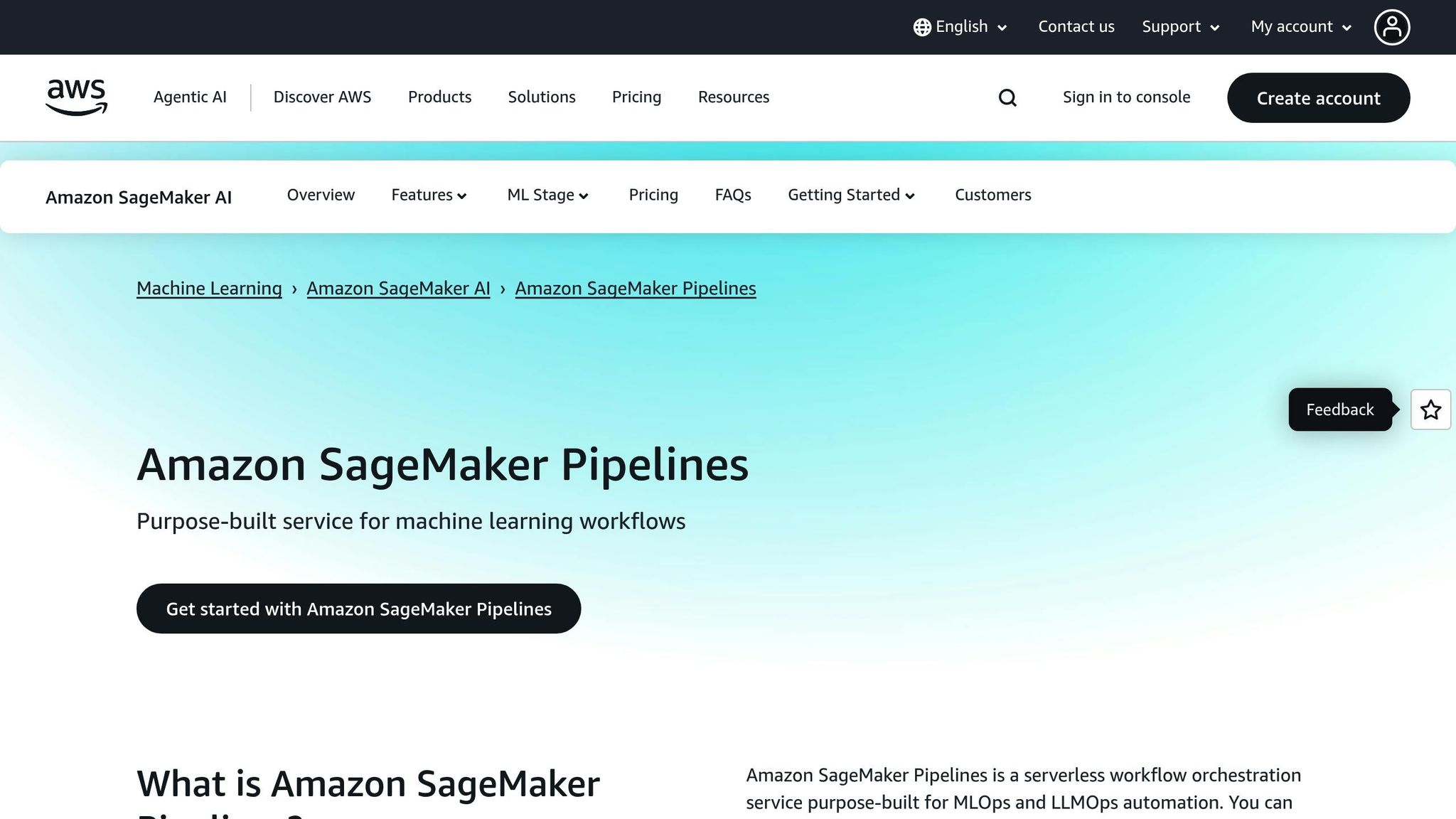AWS SageMaker Pipelines
