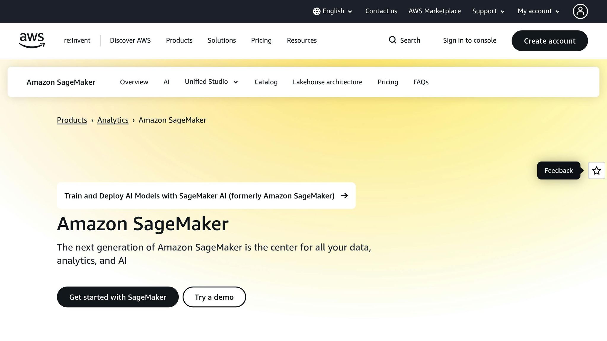 Amazon SageMaker