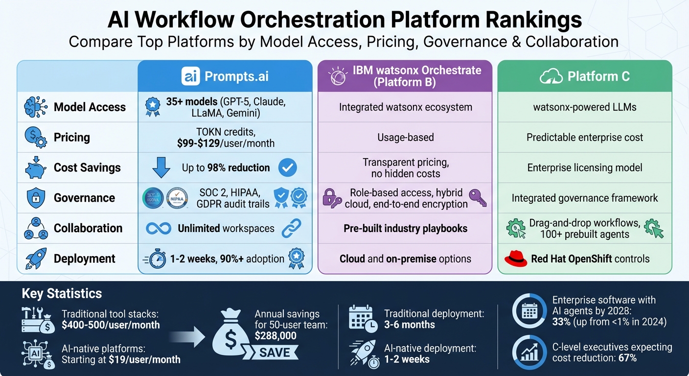 AI Workflow Orchestration Platform Comparison: Features, Pricing & Capabilities
