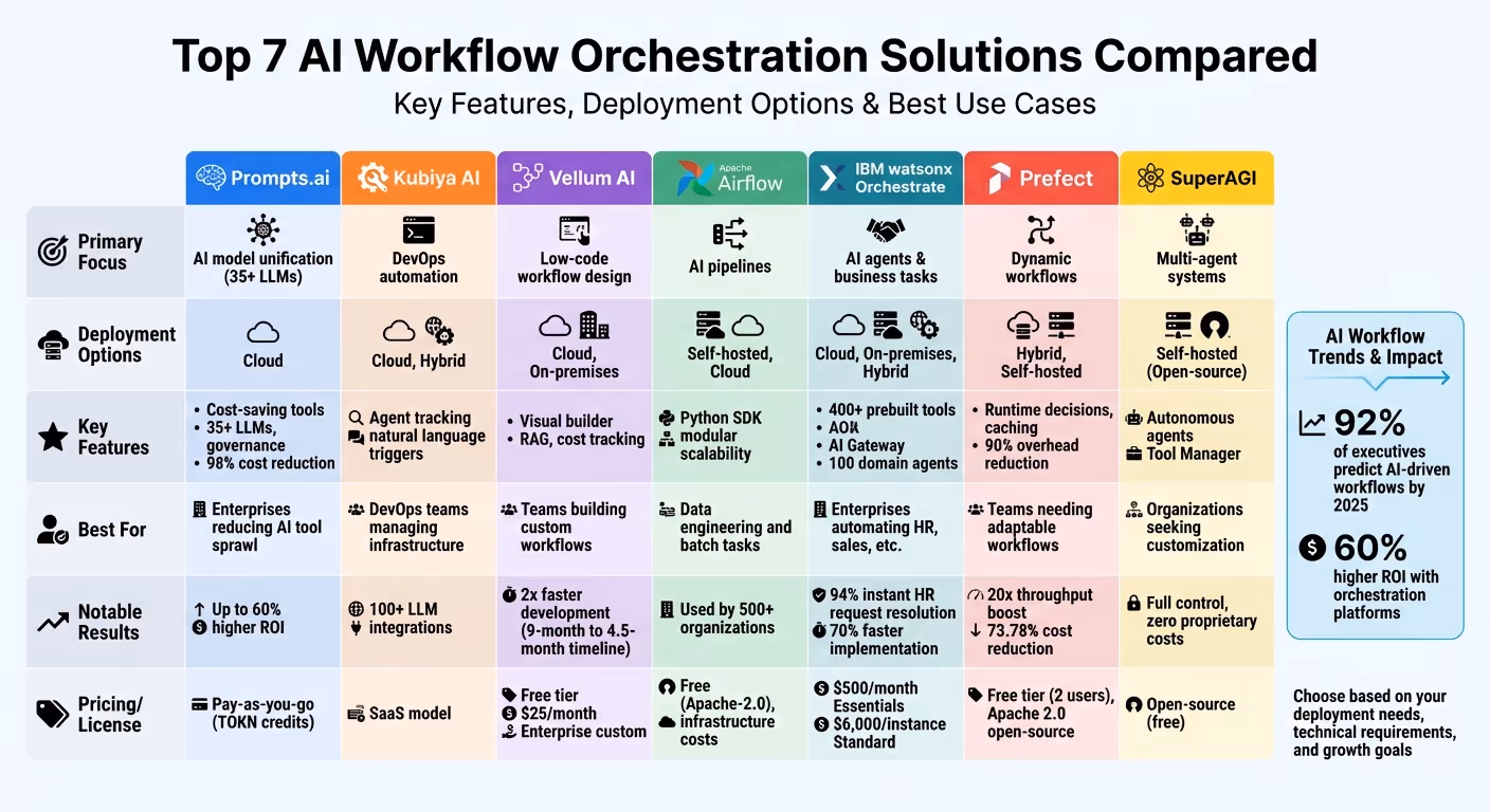 AI Workflow Orchestration Platforms Comparison: Features, Deployment, and Best Use Cases